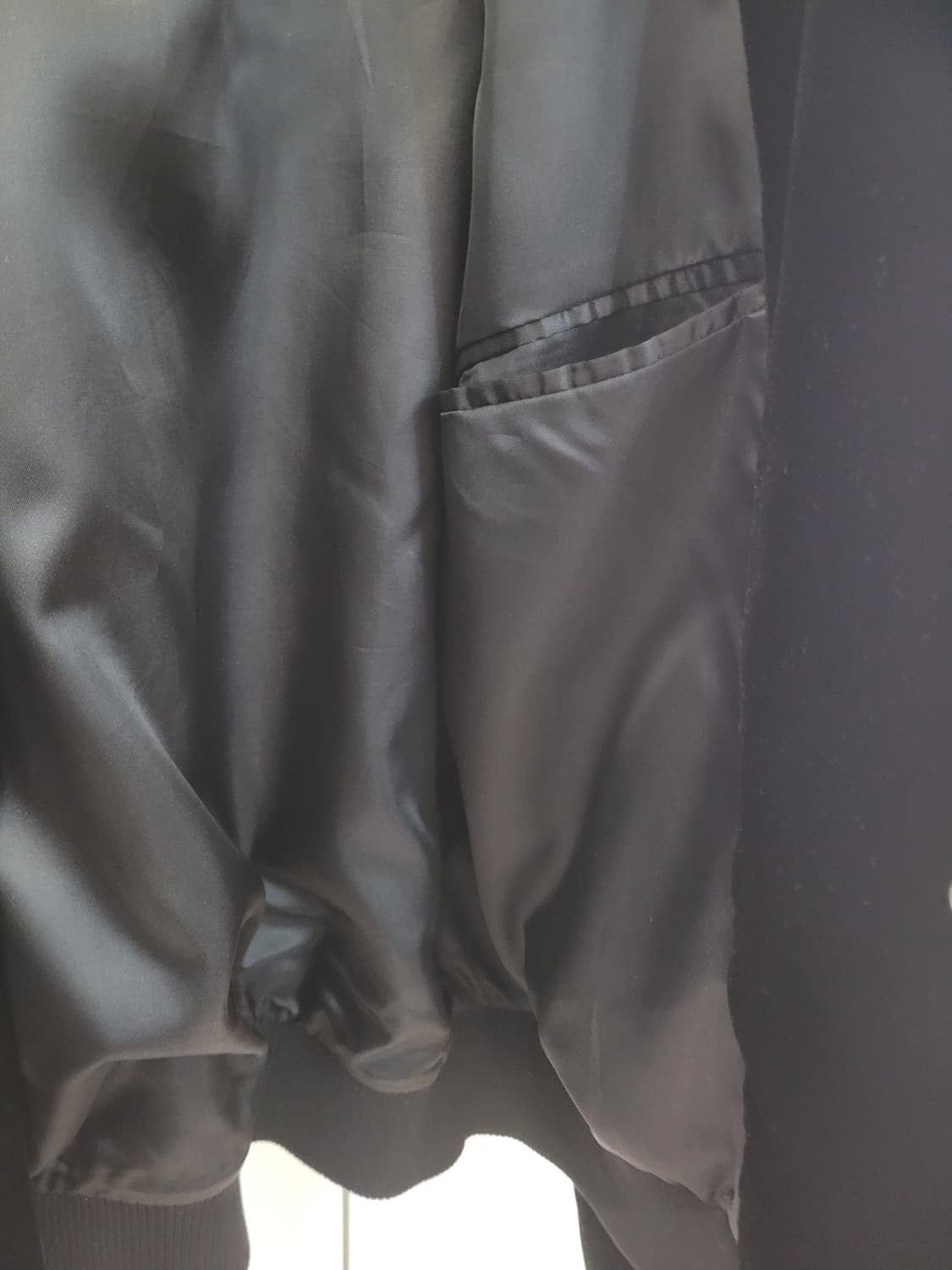 롤링스튜디오 벨벳 블랙 바시티 자켓 XL사이즈 상품이미지8