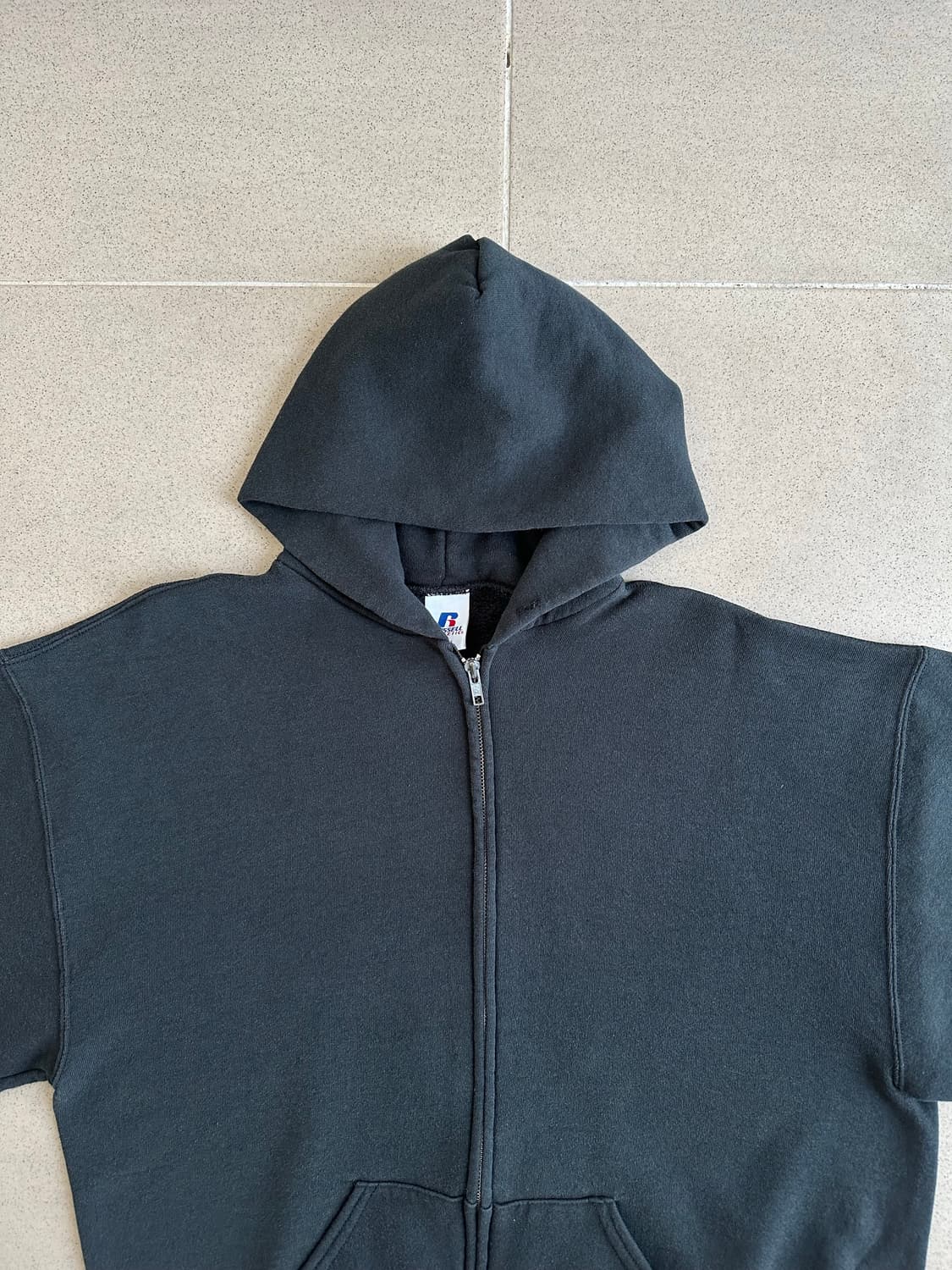 00s 빈티지 러셀 후드집업 블랙 L 상품이미지4