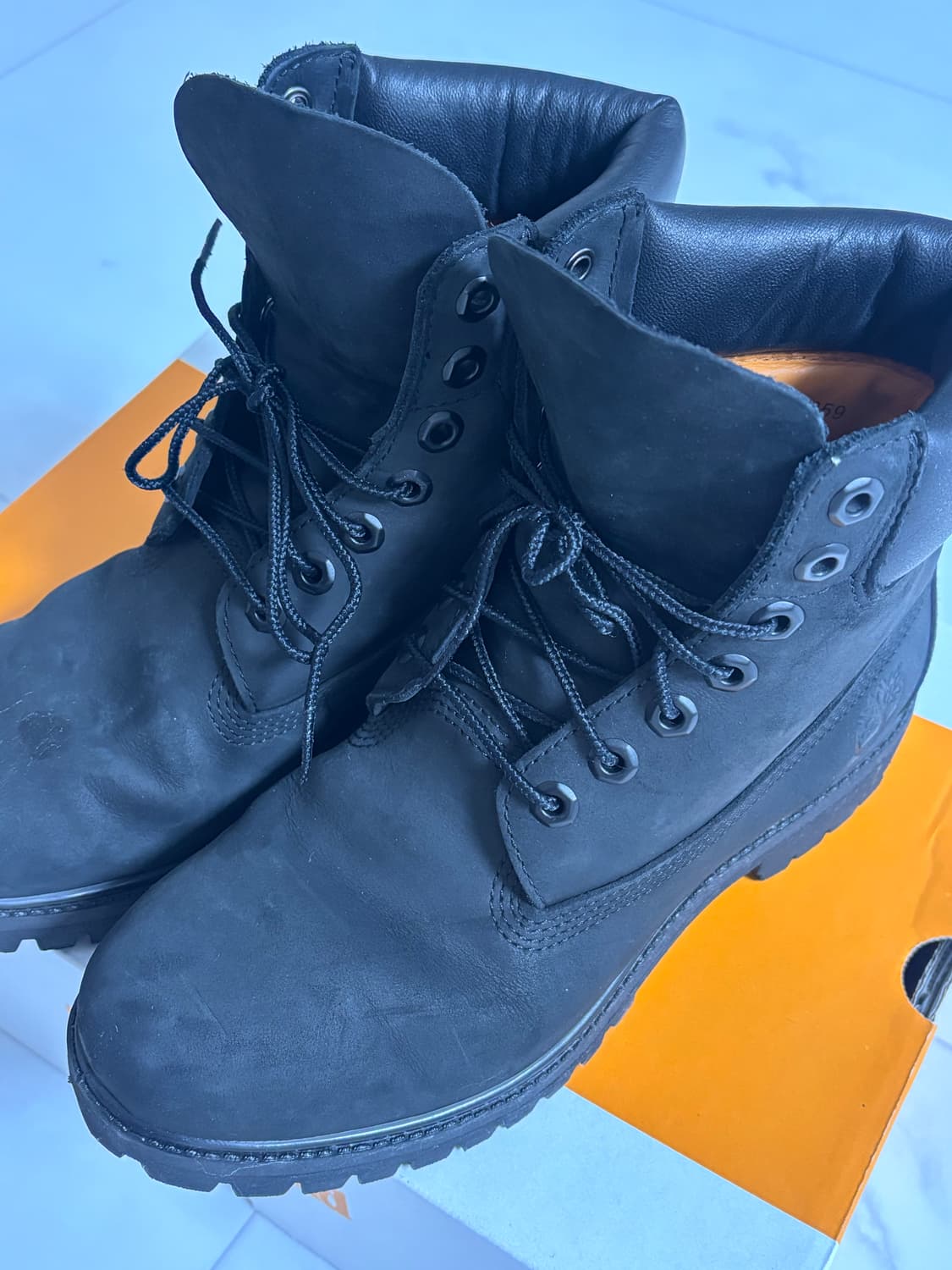 팀버랜드 프리미엄 6인치 워터프루프 부츠 블랙 250-255 7w 상품이미지4