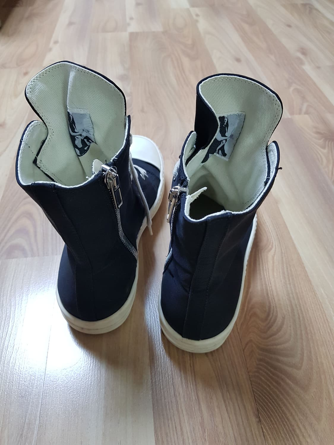 릭오웬스 다크쉐도우 라몬즈 컨버스 하이탑 스니커즈 상품이미지3