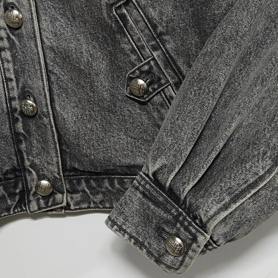 LANVIN 랑방23FW 백로고 엠브로이더리 데님 청자켓 상품이미지6