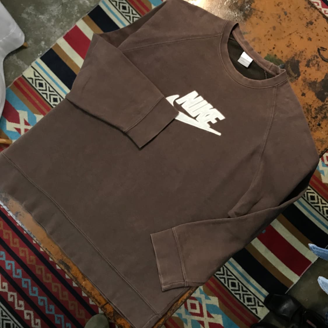 나이키 브라운 기모 스웨트셔츠 맨투맨 남성 115 빅사이즈 상품이미지2