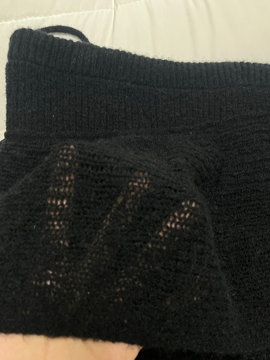 페인오어플레져 ANGELA KNIT SKIRT black 상품이미지6