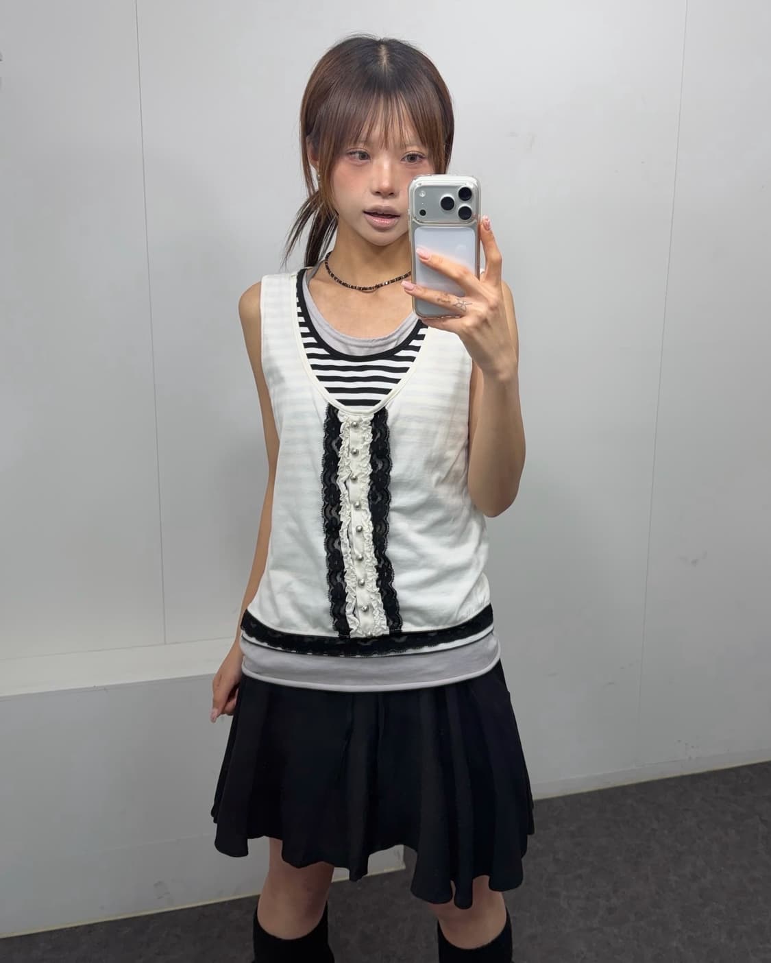 𖤐블랙 러블리 너드 set𖤐 상품이미지4