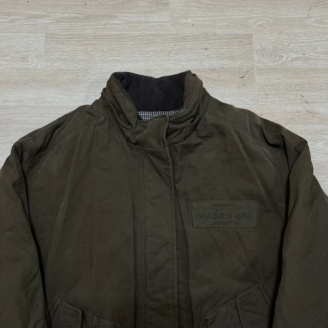 지고트 여성 구스다운 안감 내피 개파카 야상점퍼 [카키 브라운] M/95 상품이미지2