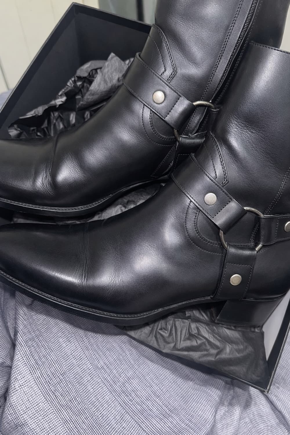 생로랑 와이어트 하네스 부츠 45(290) 핵꿀매 상품이미지1