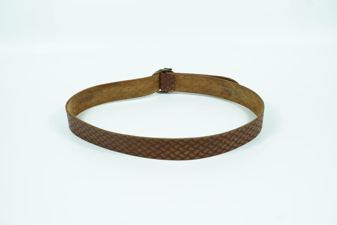 빈티지 브라운 위빙 O링 가죽벨트 상품이미지4