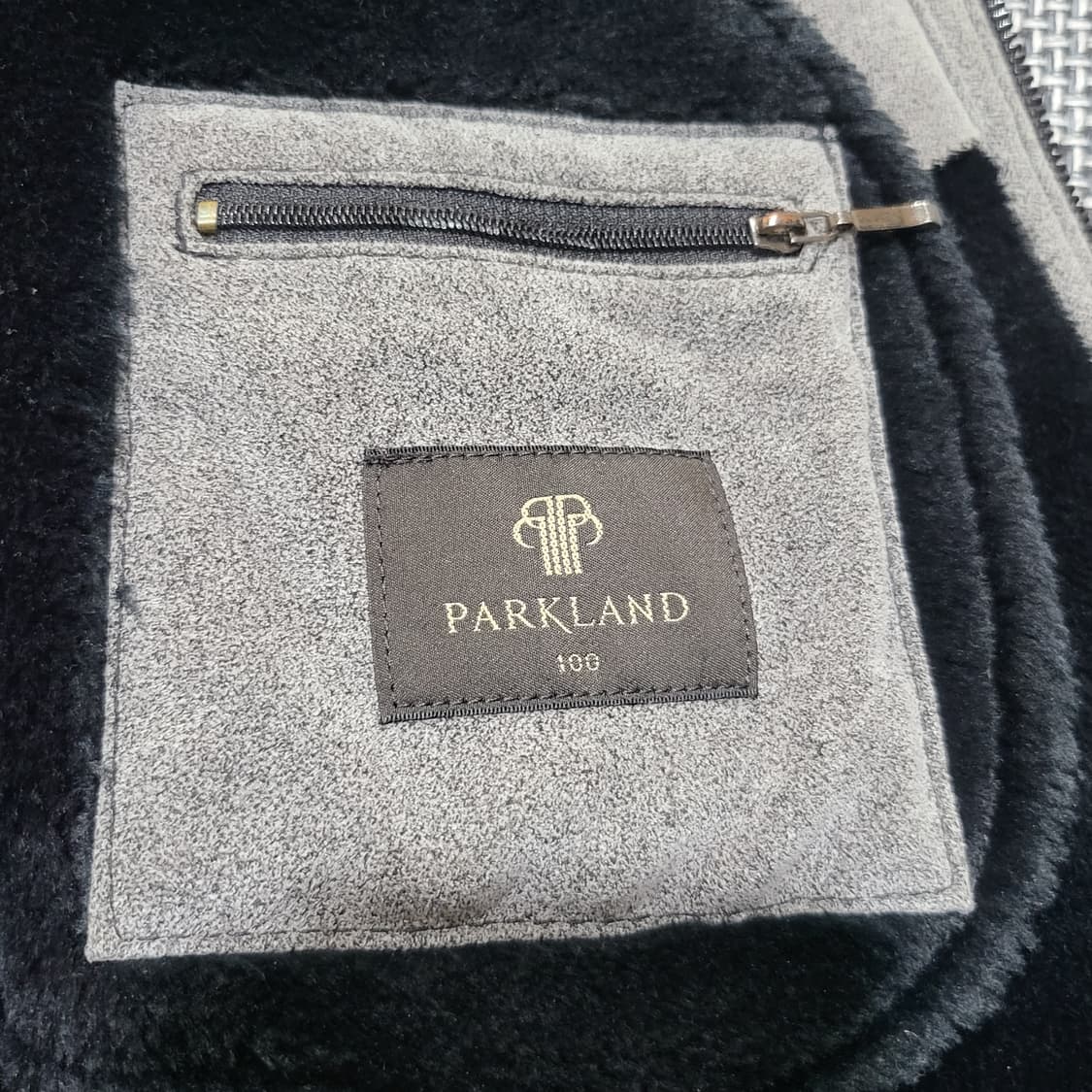 파크랜드 안감퍼 샤무드 무스탕 자켓 그레이 (100-105) 상품이미지6