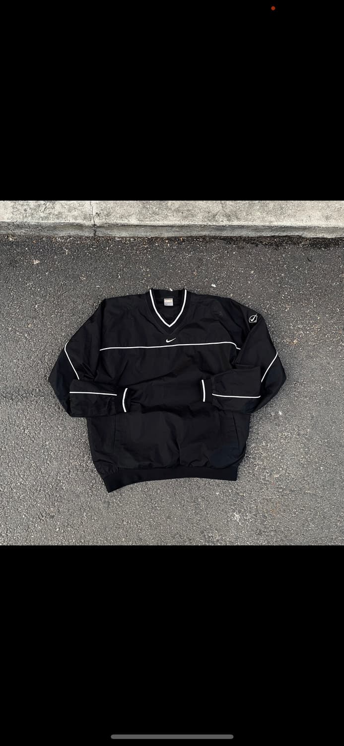 00s 나이키 미드 스우시 자수 올드스쿨 웜업 트랙자켓 바람막이 L 상품이미지8