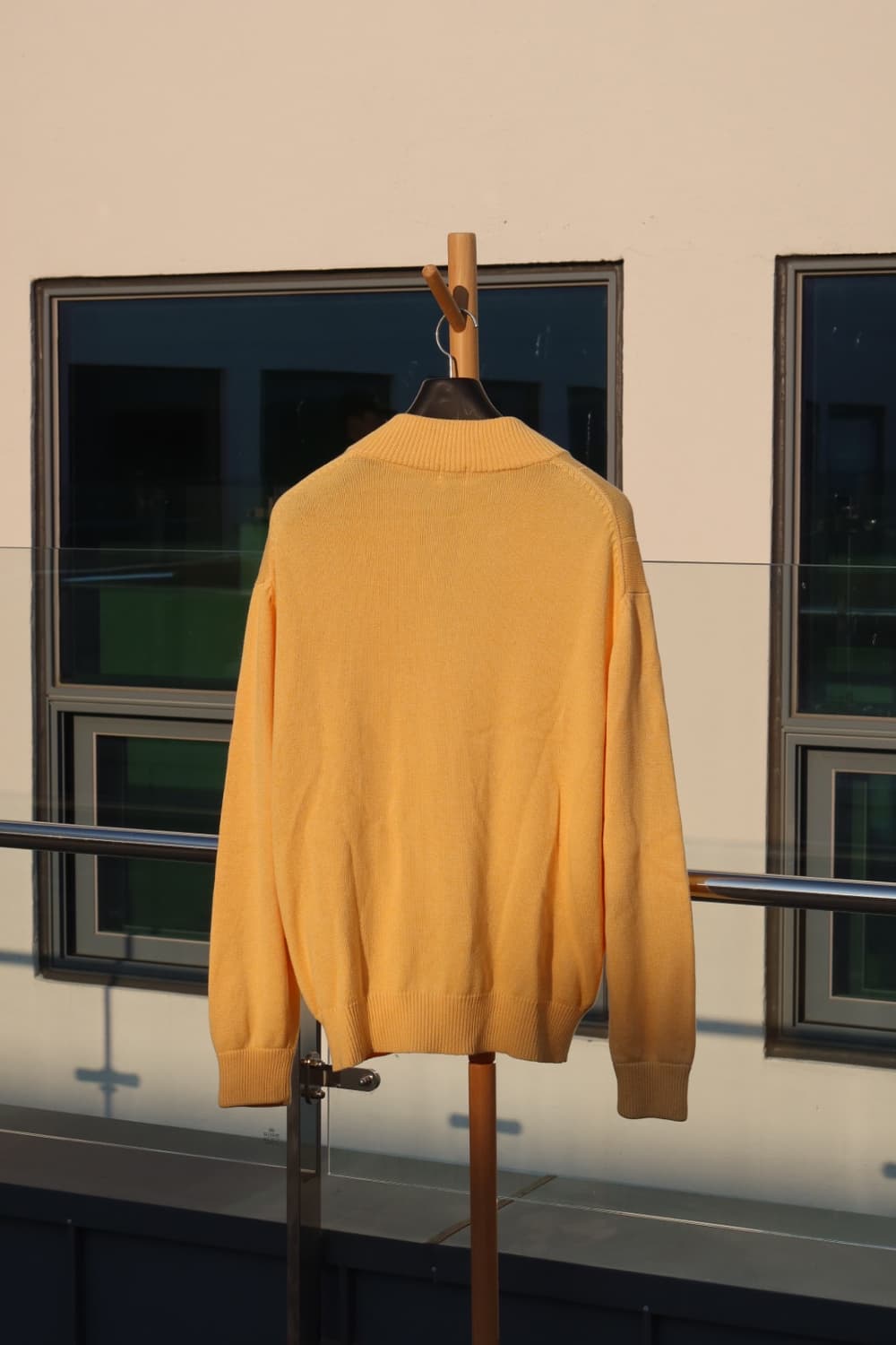 J press 옐로우 니트 집업 상품이미지4