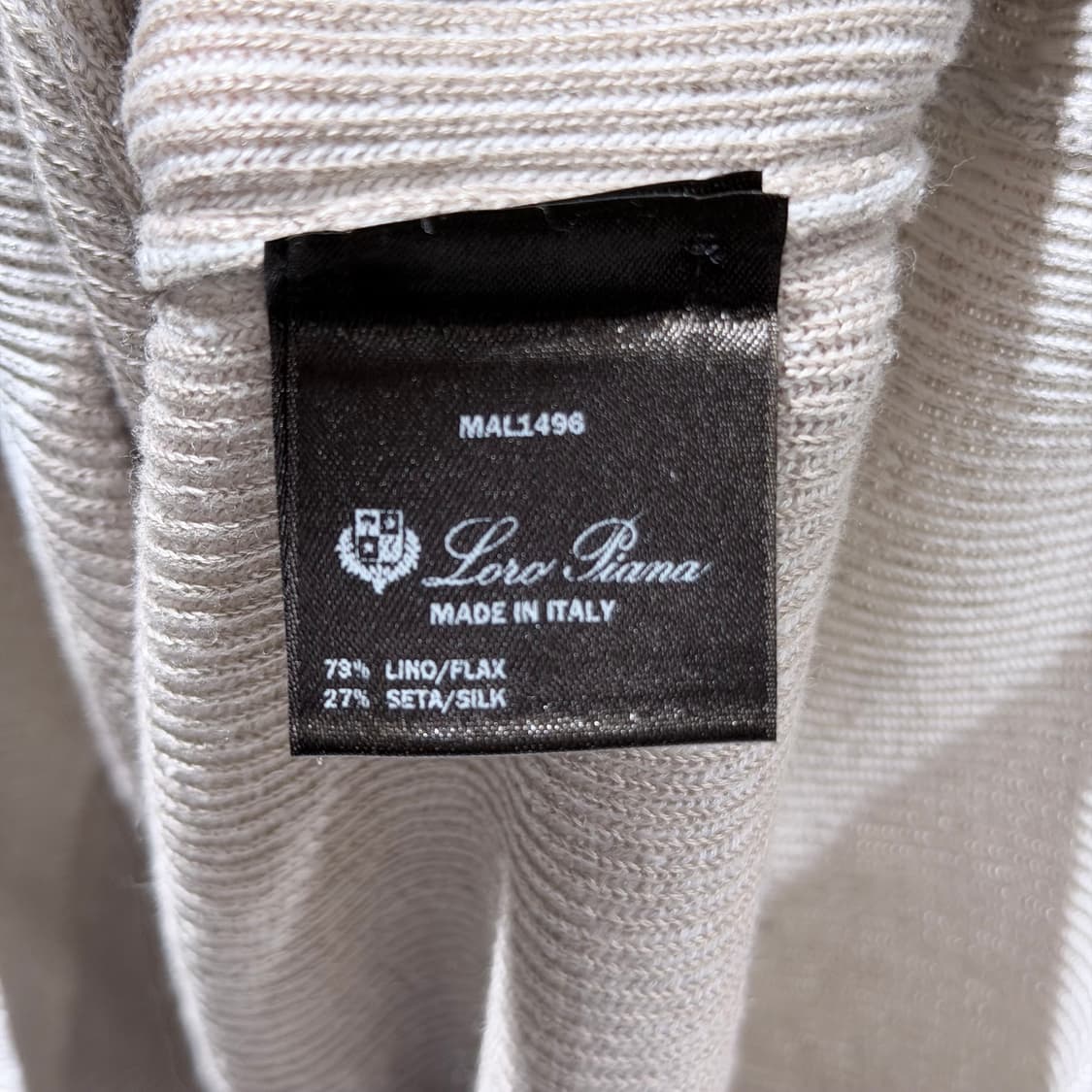 (S/52) / 로로피아나 실크 풀오버 니트 스웨터 아이보리 상품이미지7