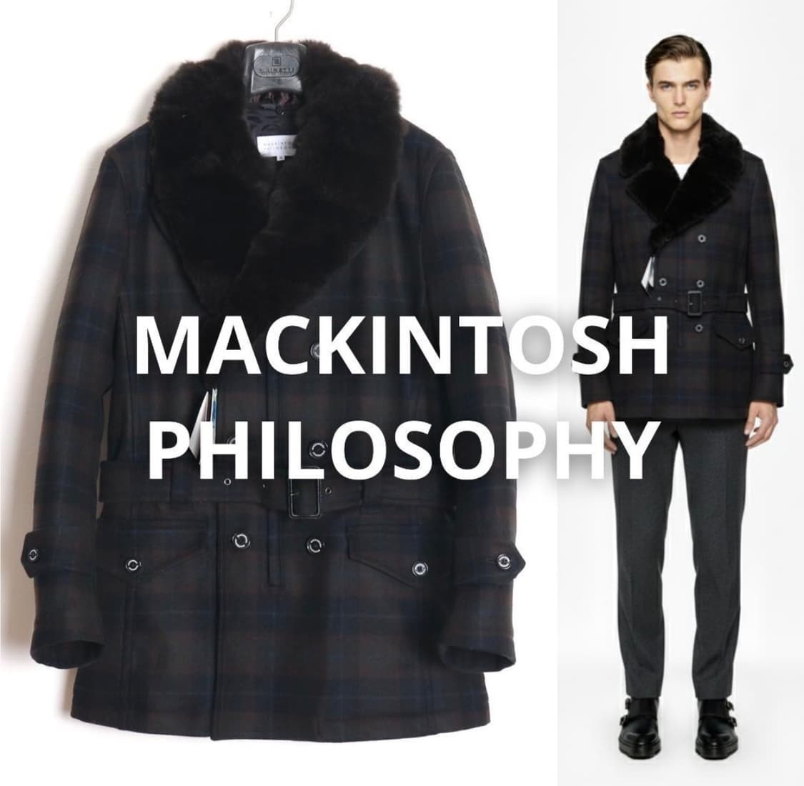 매킨토시 필로소피 신품 코트 38  상품이미지1