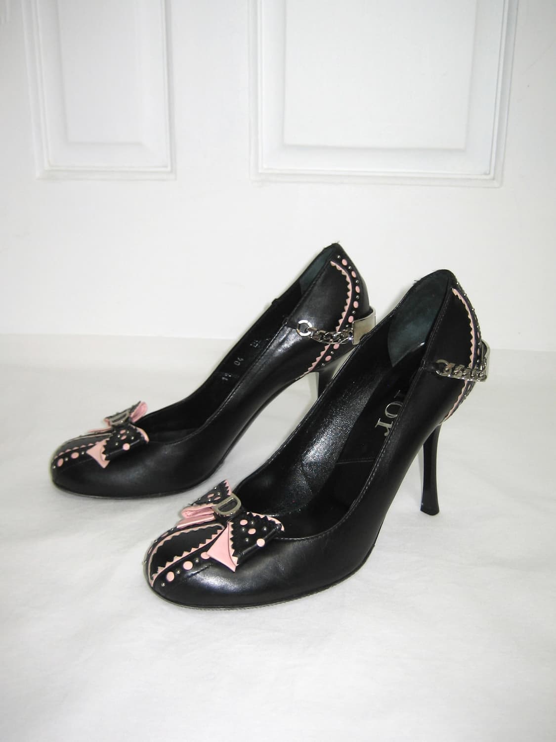 Christian Dior pink Bow leather Pumps 상품이미지8