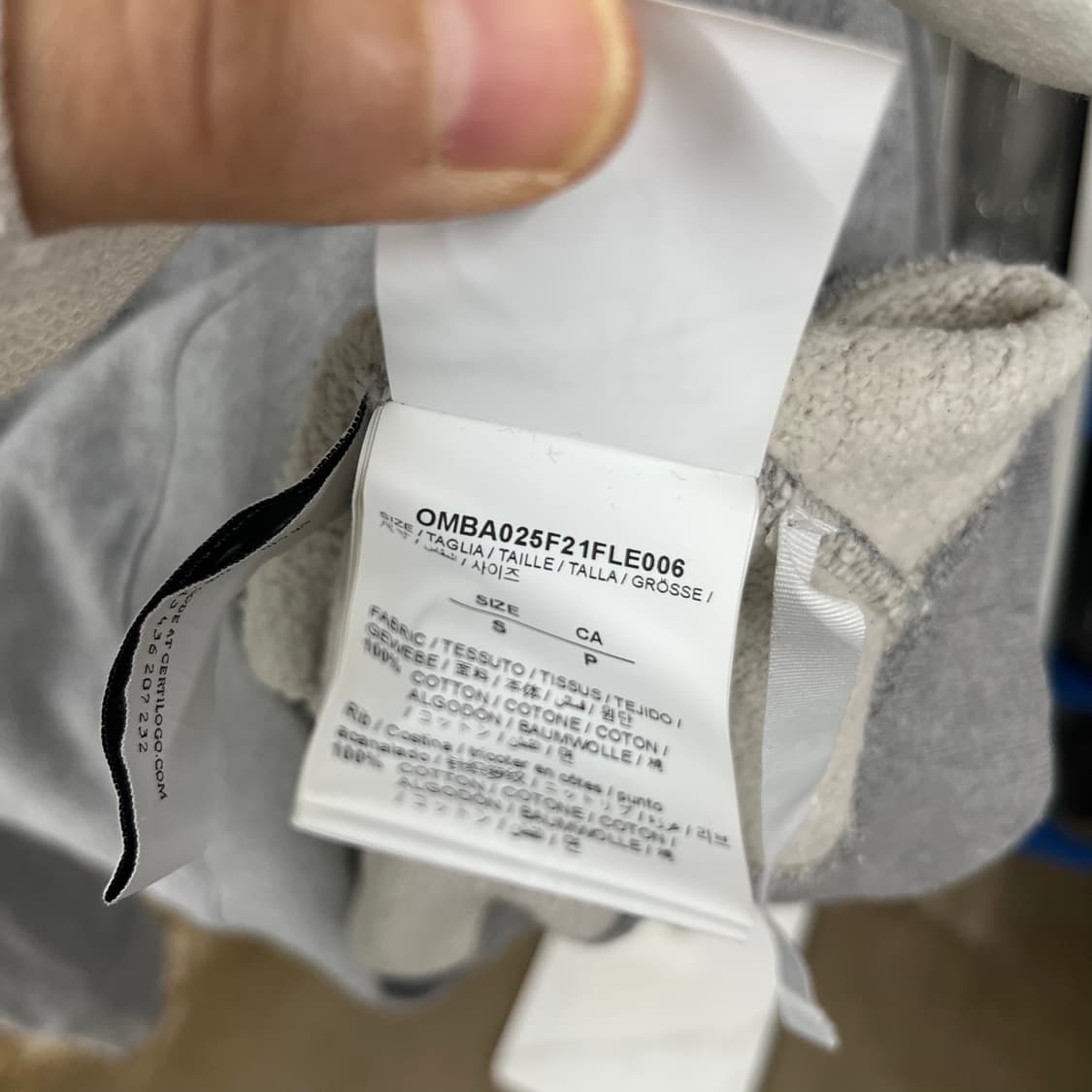 오프화이트 프린팅 스웻셔츠 S 상품이미지4