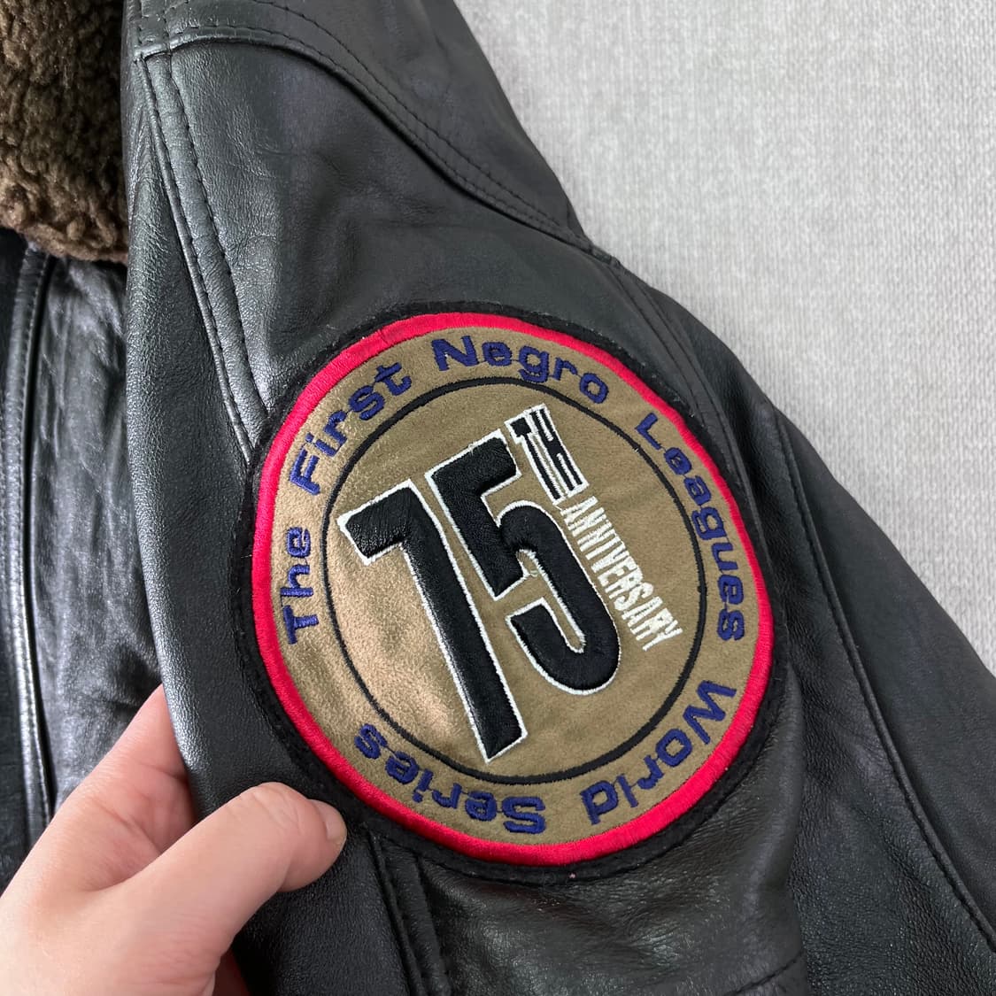 100 아메리칸 빈티지 90s 투웨이 퍼카라 가죽 자켓  상품이미지5