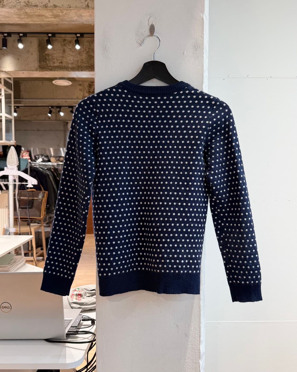 빔즈 보이 네이비 도트패턴 가디건  상품이미지7