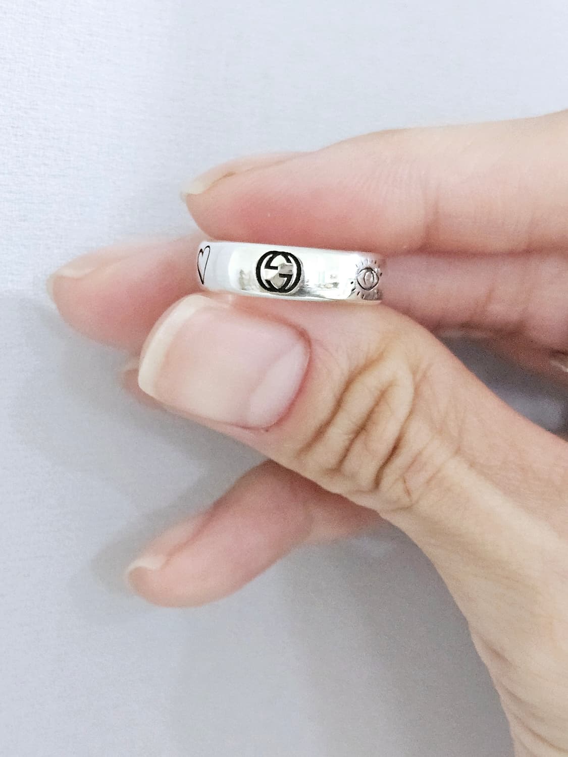 구찌 블라인드 포 러브 실버반지 9호 [정품/영수증포함] 상품이미지3