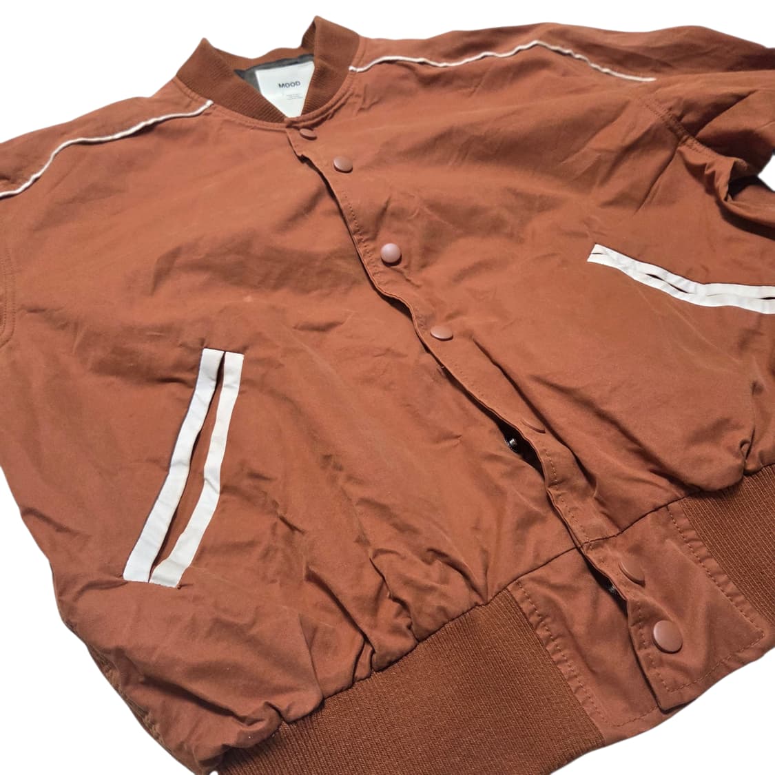 MOOD 무드 Vintage 브라운 바시티 자켓 상품이미지3