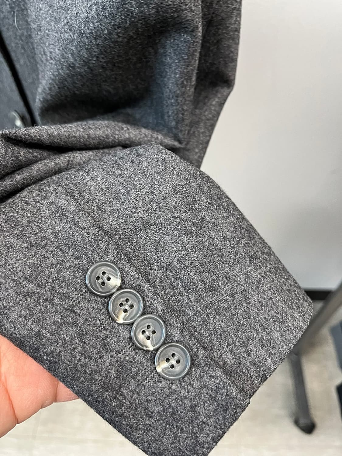 110) 버버리 그레이 울자켓  상품이미지7