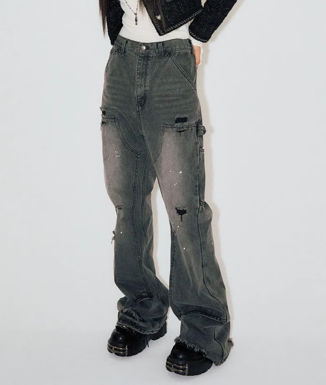 스키즘 인듀싱 부츠컷 데님 상품이미지1