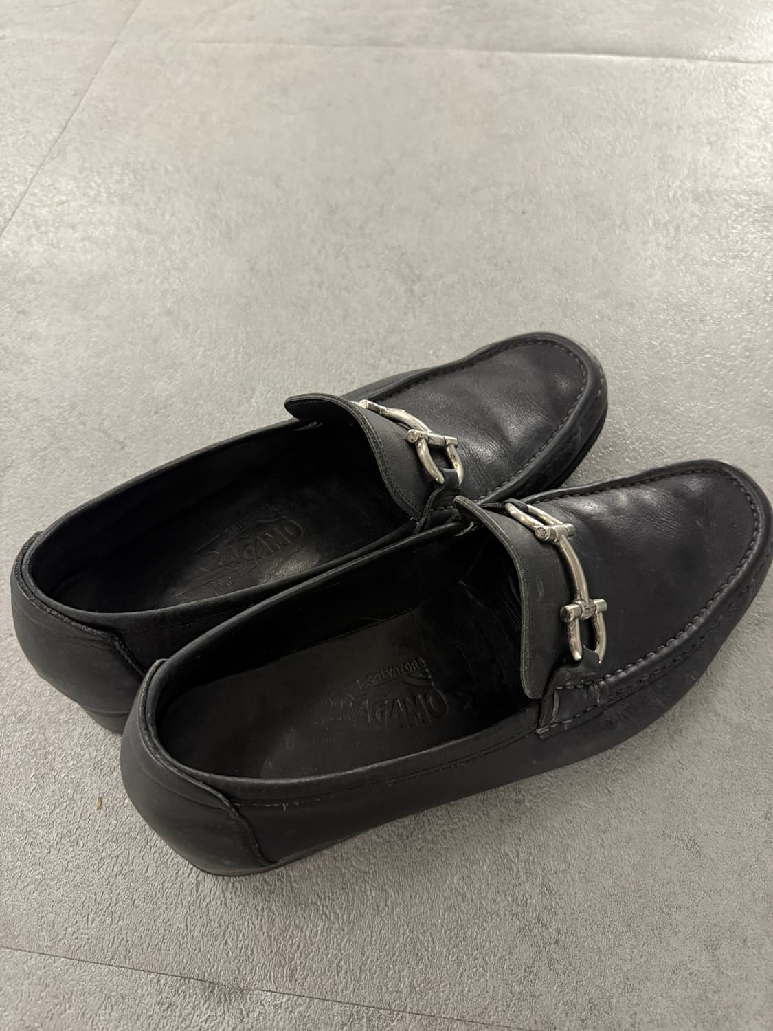 살바토레 페라가모 남성 블랙 로퍼 6.5EE 245-250 상품이미지3