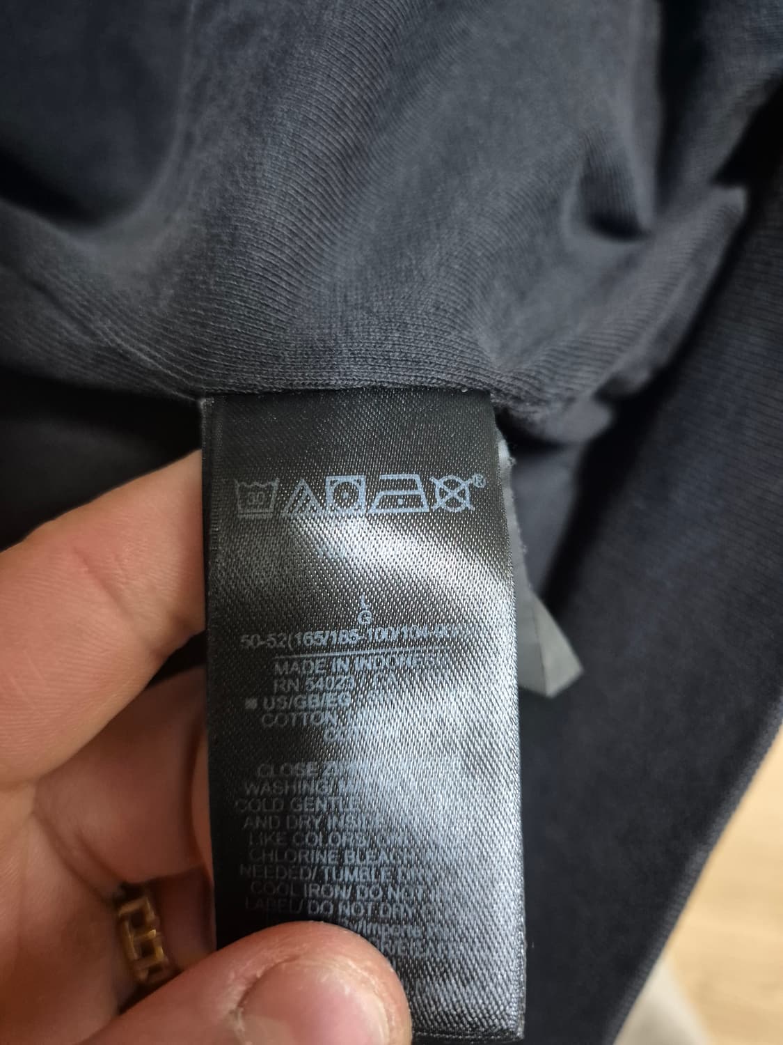 [L] yzy 이지갭 블랙 후드집업 검정 105 상품이미지4