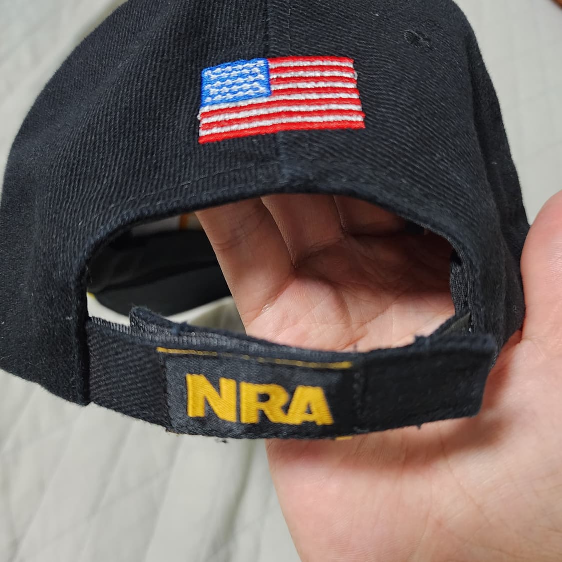 [OS] 빈티지 NRA 로고 블랙 6패널 캡 상품이미지4