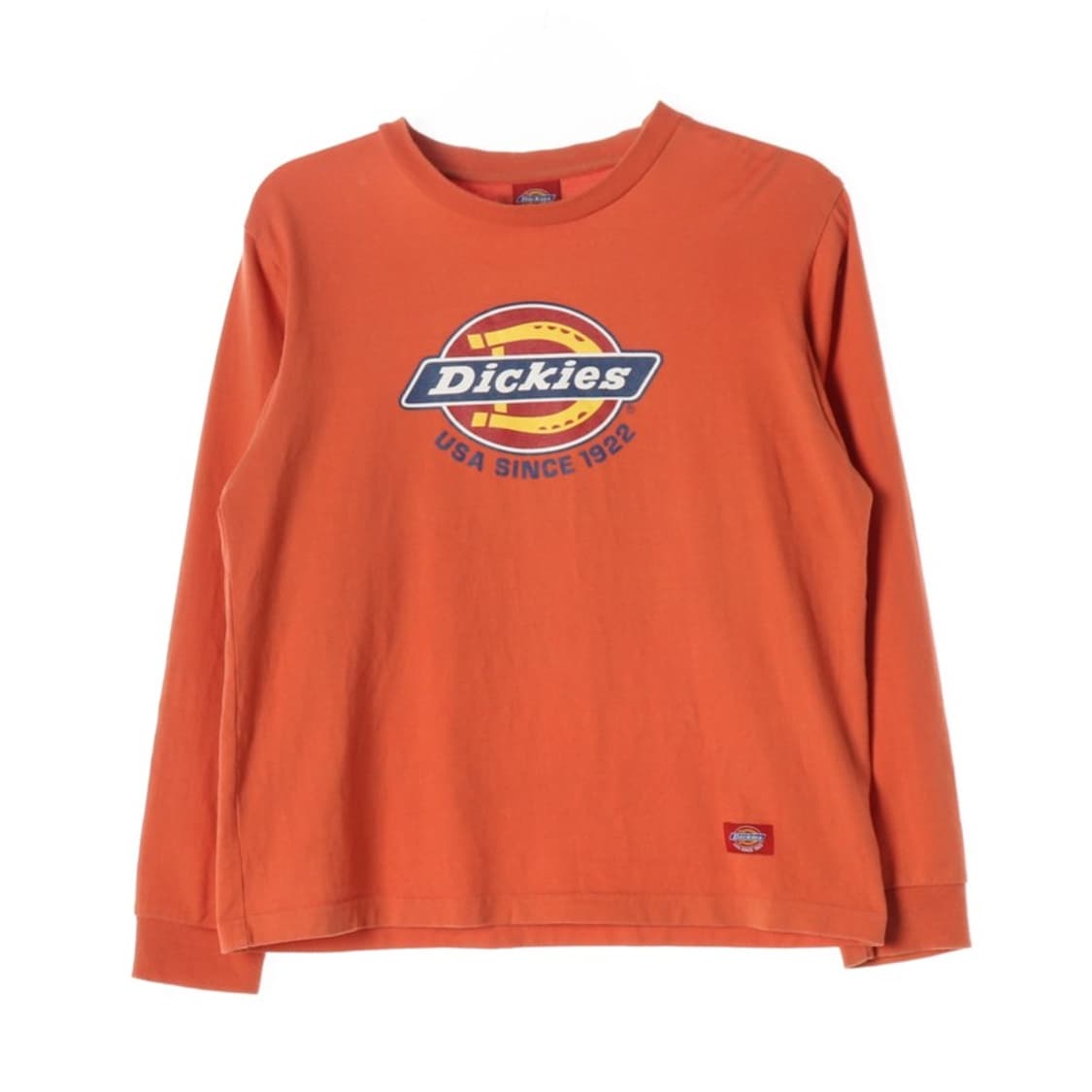 디키즈 센터 빅로고 롱슬리브 오렌지 M 상품이미지1