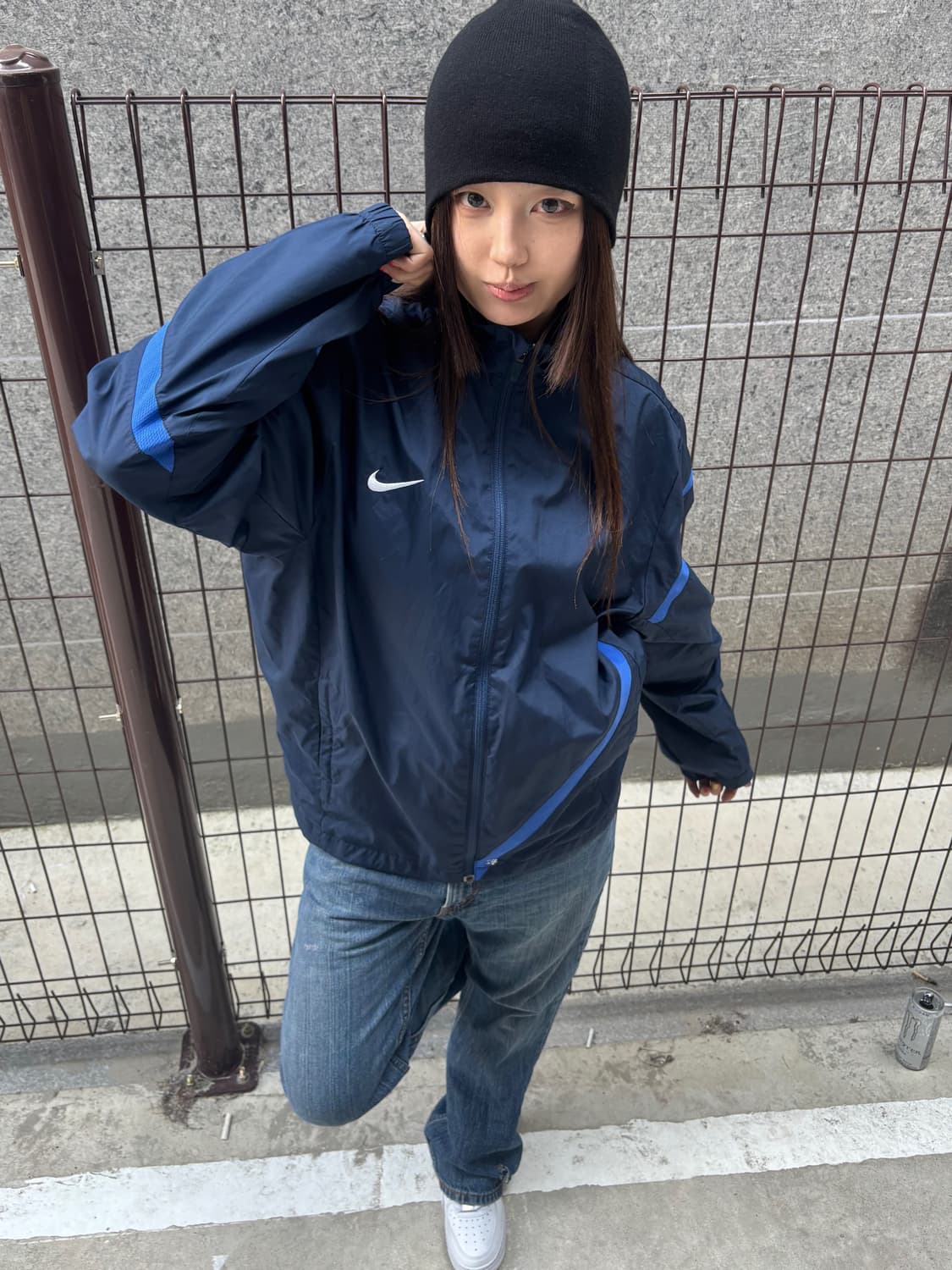 나이키 네이비 블루 바람막이 상품이미지1