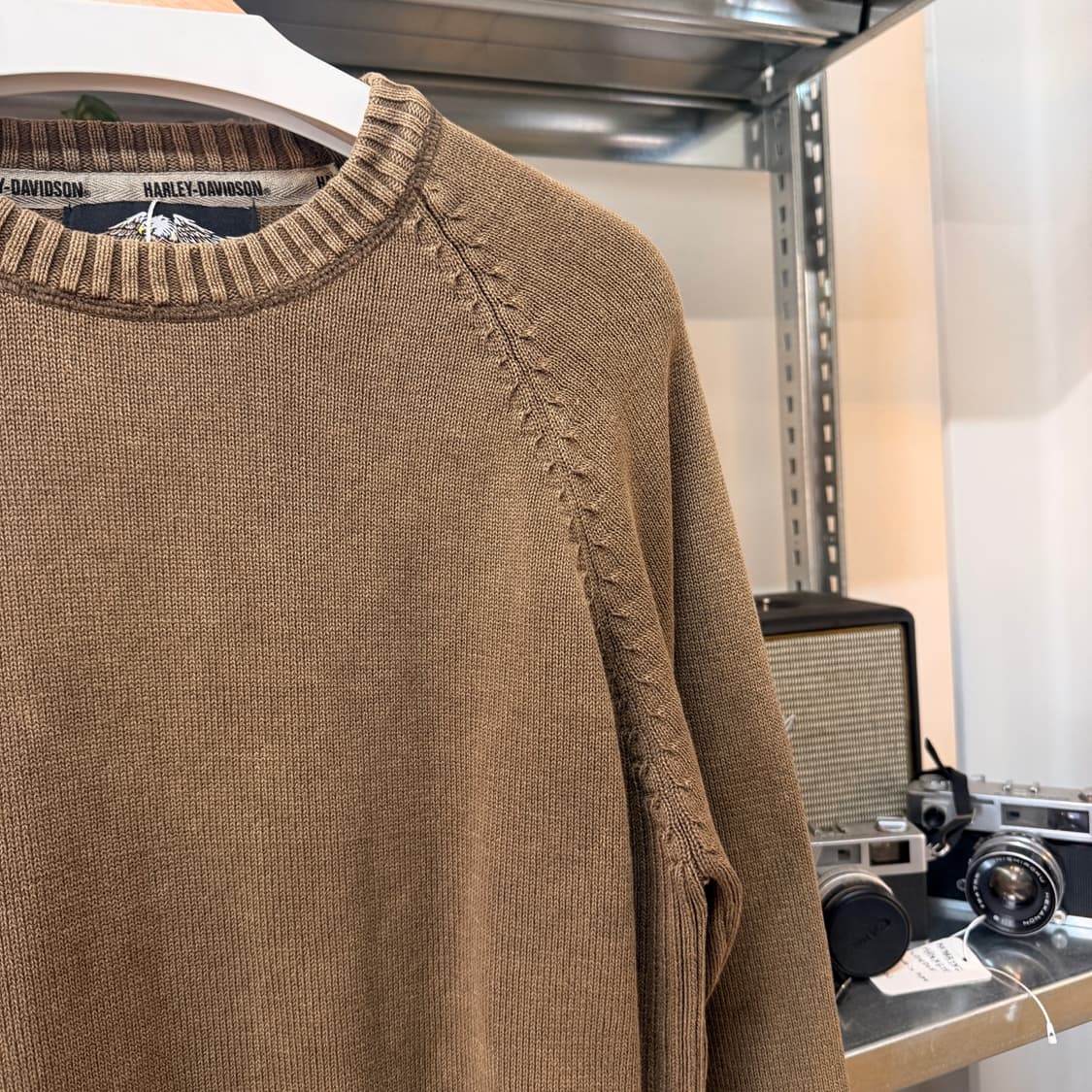 할리데이비슨 심플 로고 니트 상품이미지3