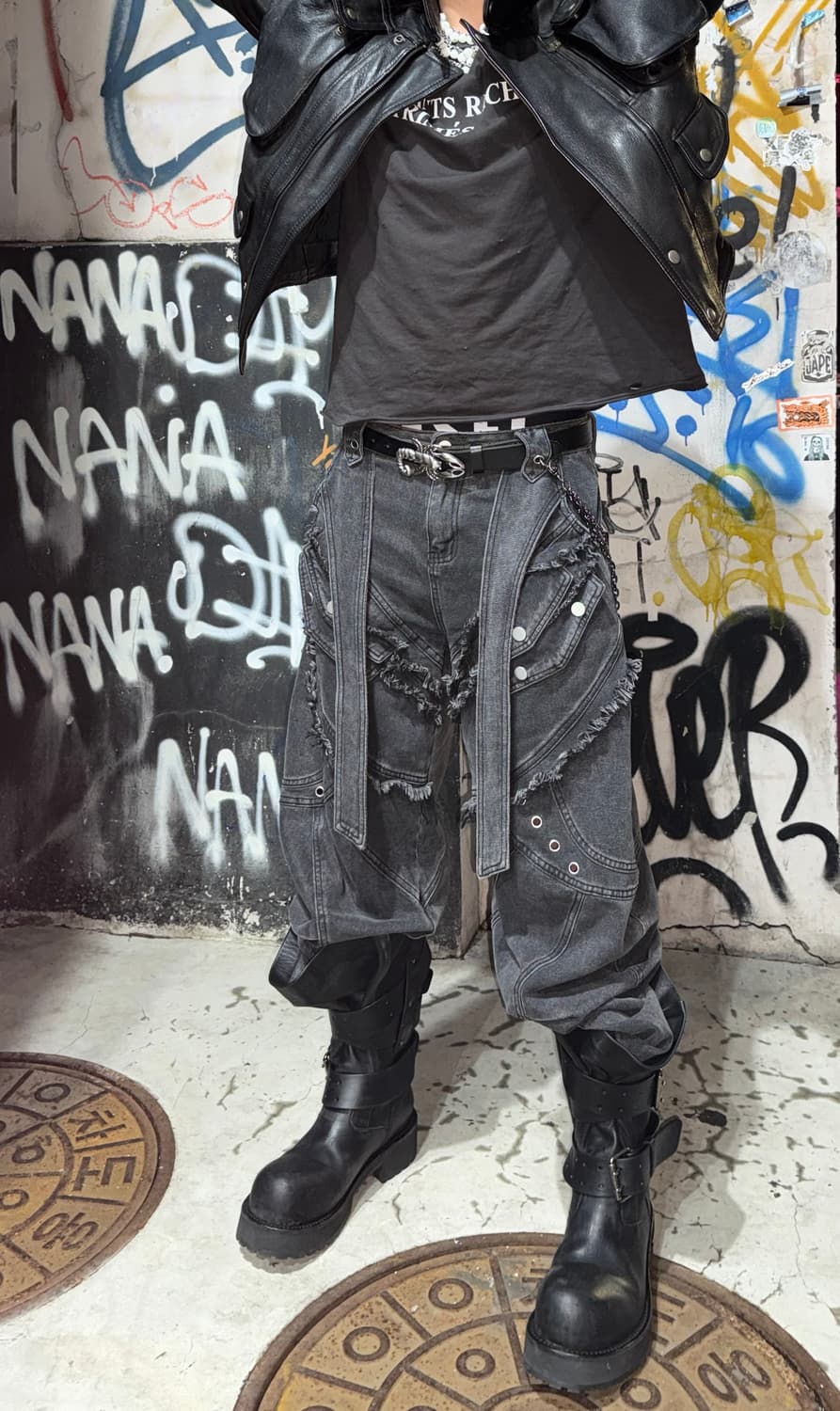 Person soul 스타일 배기 데님 상품이미지1