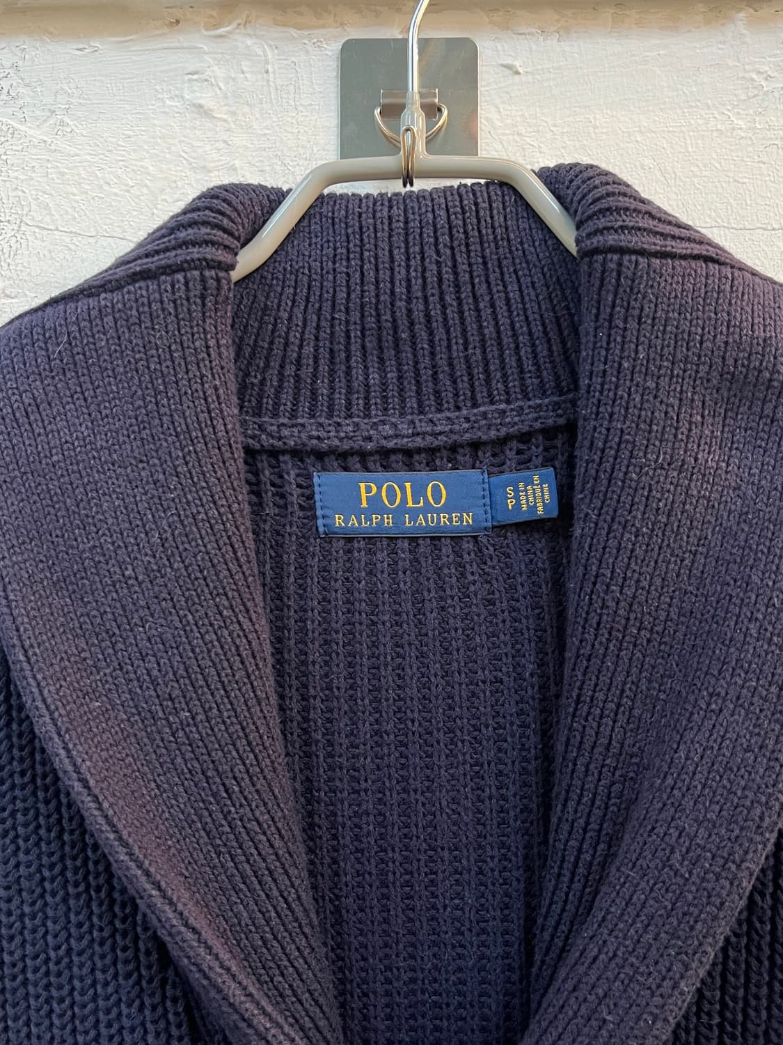 Polo Ralph Lauren 네이비 숄카라 가디건 S 상품이미지2