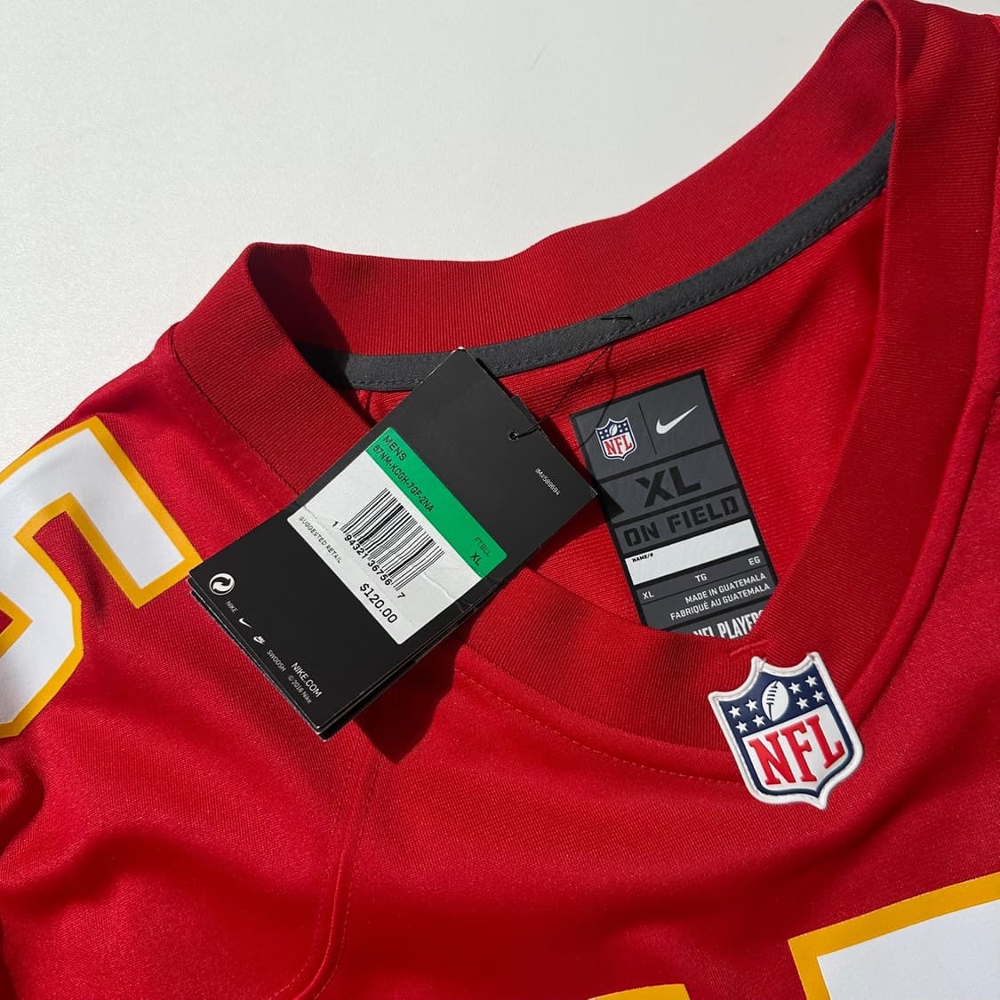(새상품) 나이키 NFL 켄자스시티 치프스 패트릭 마홈스 풋볼 져지 상품이미지4