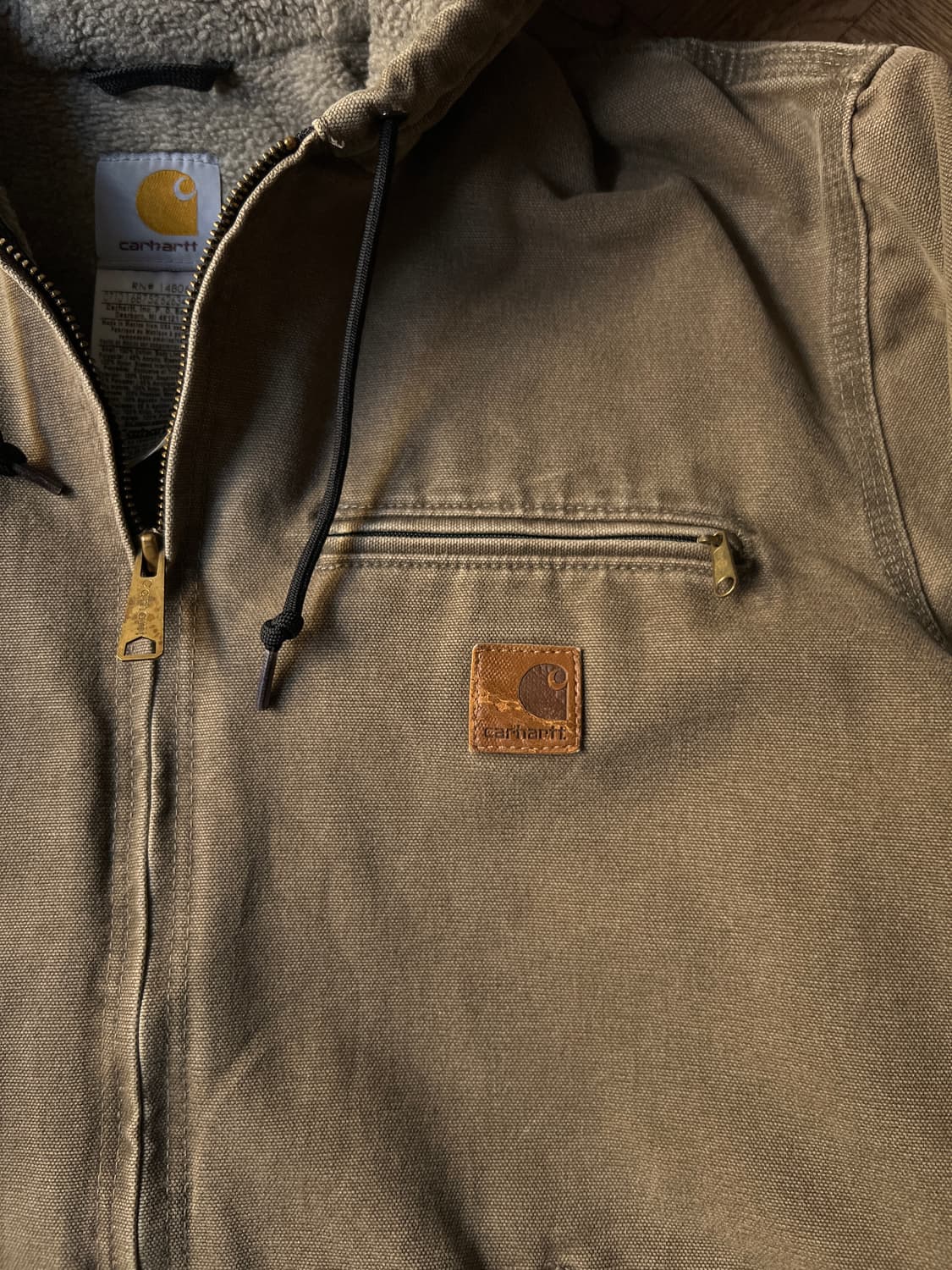 [M]칼하트 USA J141 MRH 빈티지 워싱 시에라 후드 워크 자켓 상품이미지3