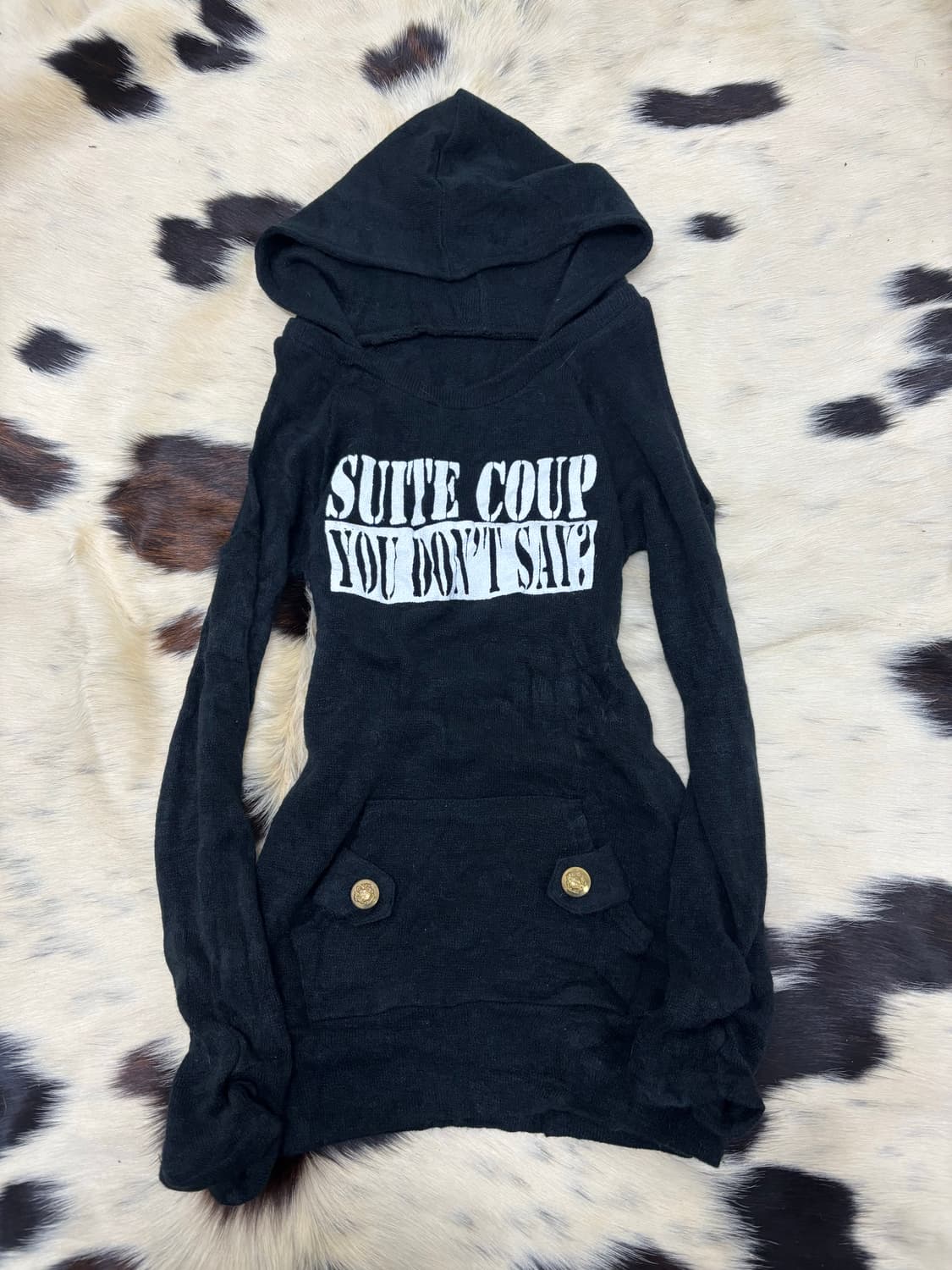 [PUMPKIN]2000s None-Shoulder Hoodie Slee 상품이미지5