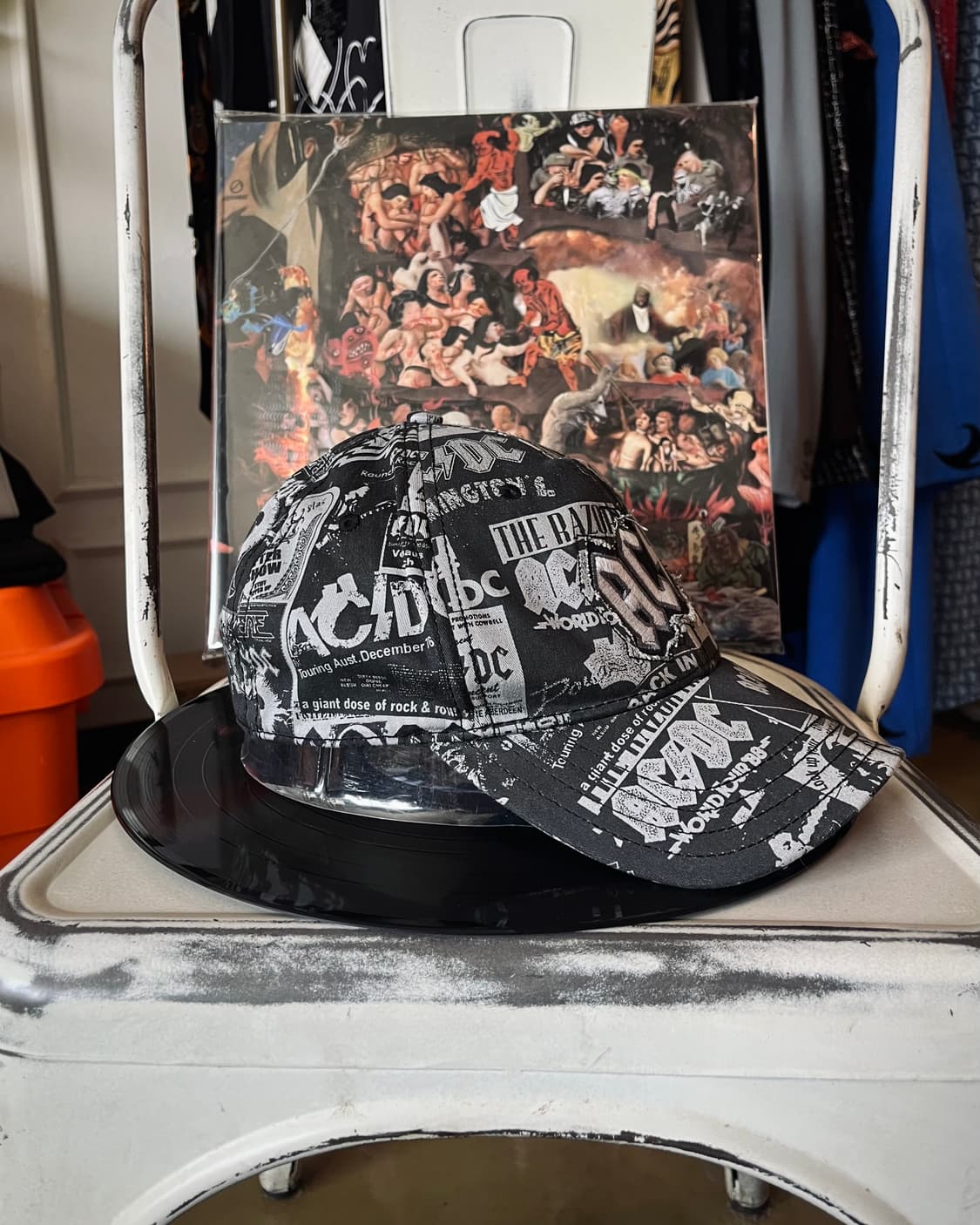 2000s AC/DC Official Collage Print Cap 상품이미지7
