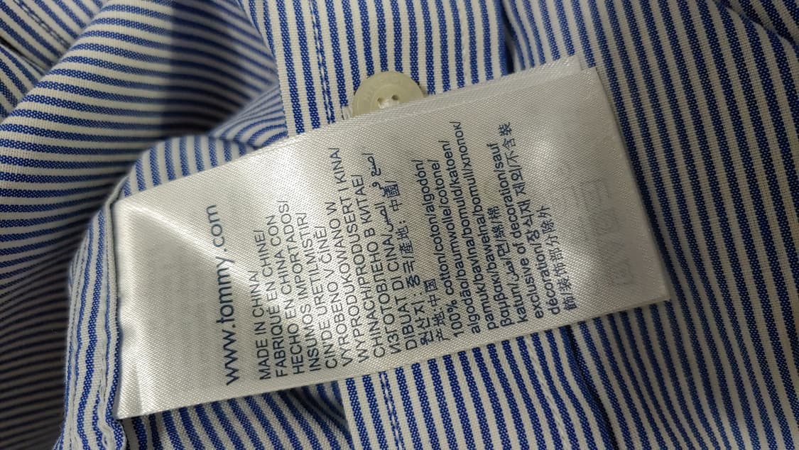 95 타미 스트라이프 셔츠 M 742 상품이미지5