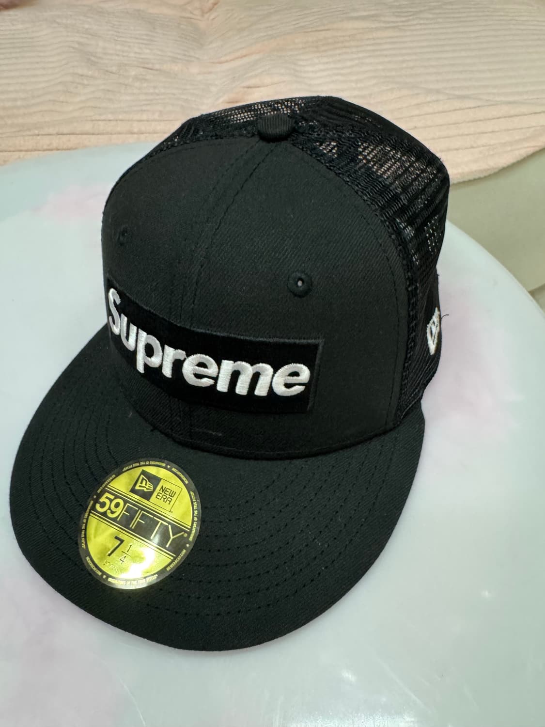 🧢 Supreme x New Era 메쉬 캠프캡 (Black) 상품이미지3