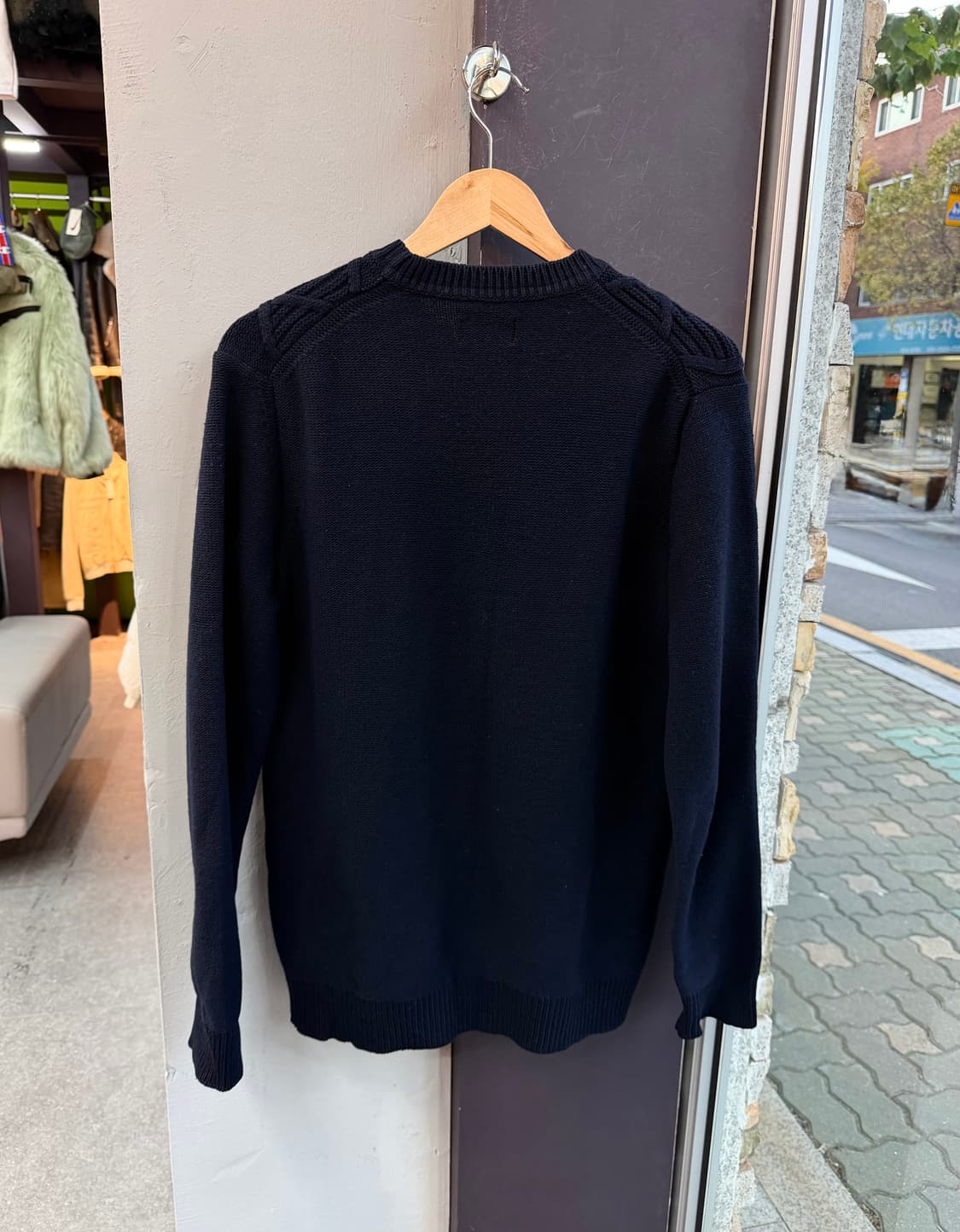 M/ 바버 피셔맨 아란 울 니트 상품이미지6