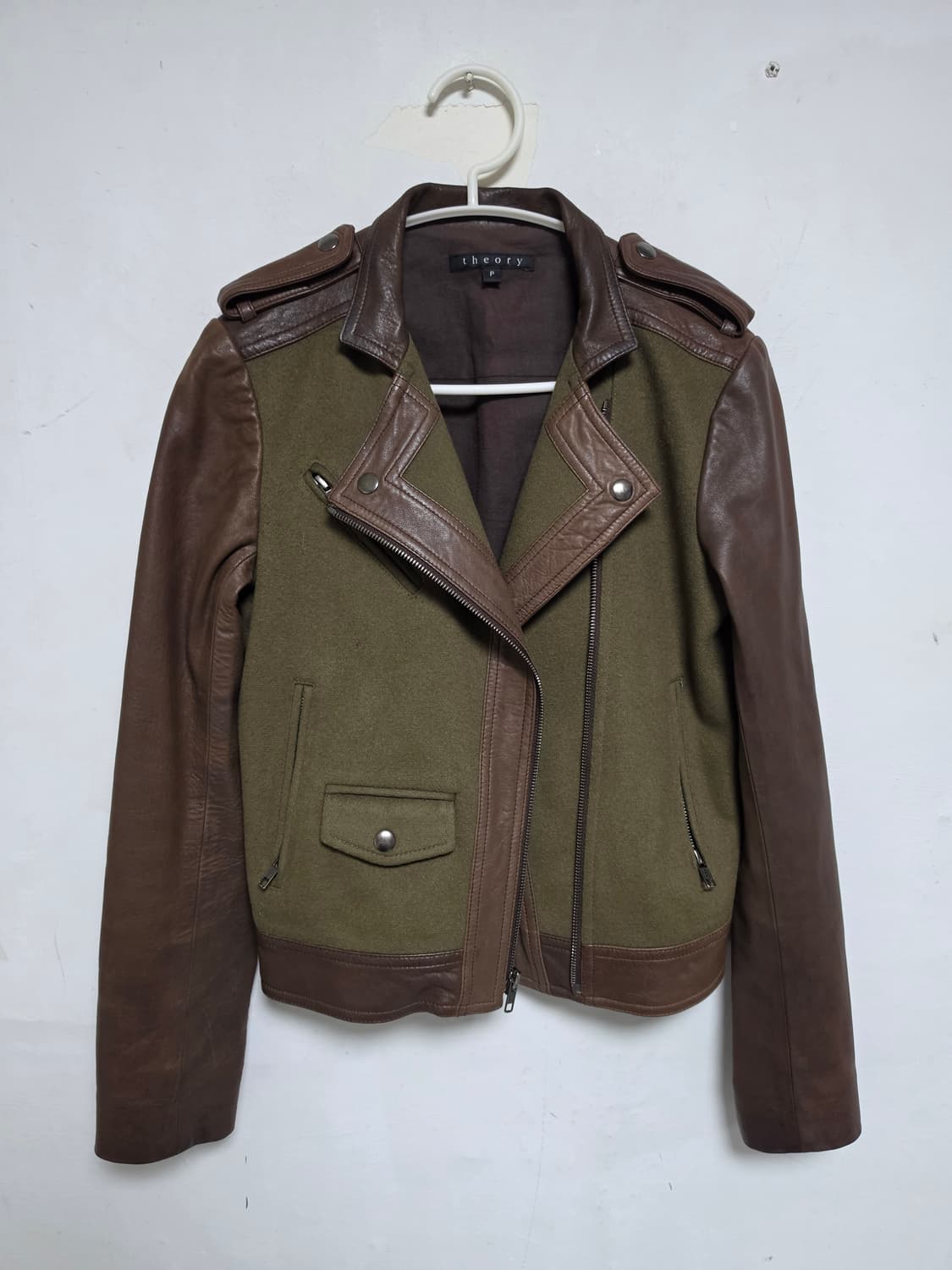 theory 여성 양가죽 라이더 자켓 P(000) 상품이미지1