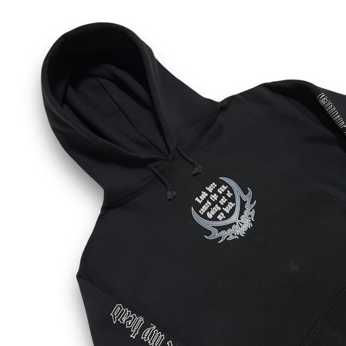 펑크 SWEET - ORR 드래곤 레터링 아트 다크 후디 상품이미지4