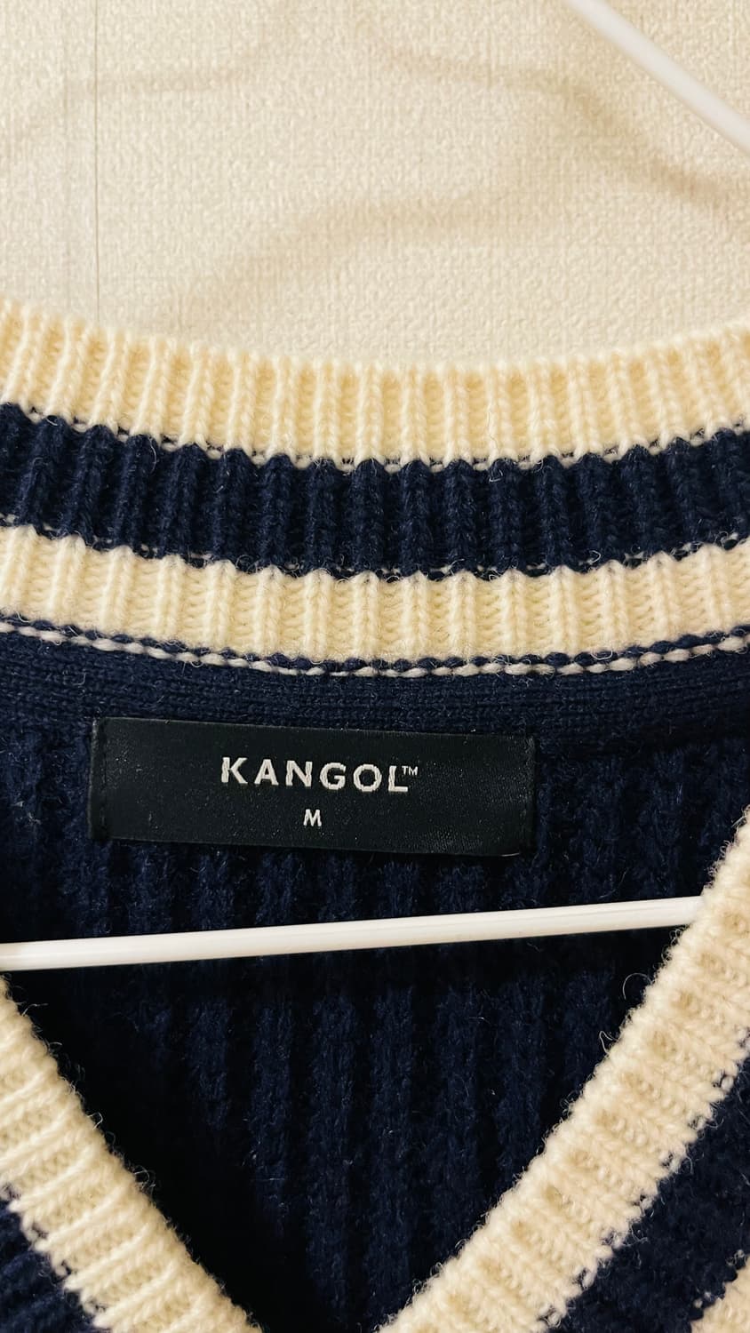 캉골 프레피 베이직 니트 조끼 M 네이비 상품이미지4