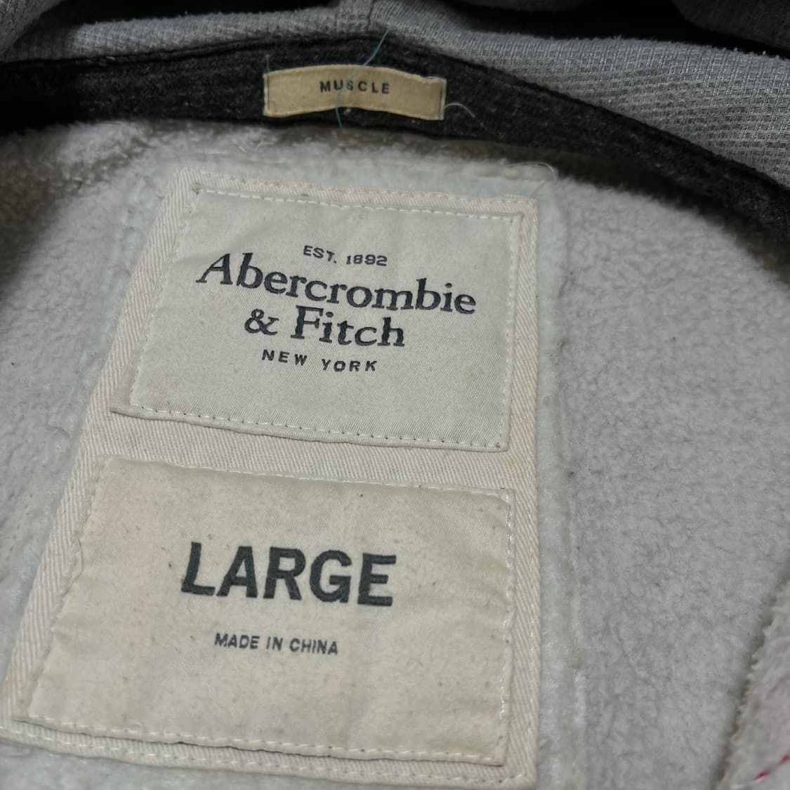 아베크롬비 1892 빅로고 후드집업 L/100  상품이미지5