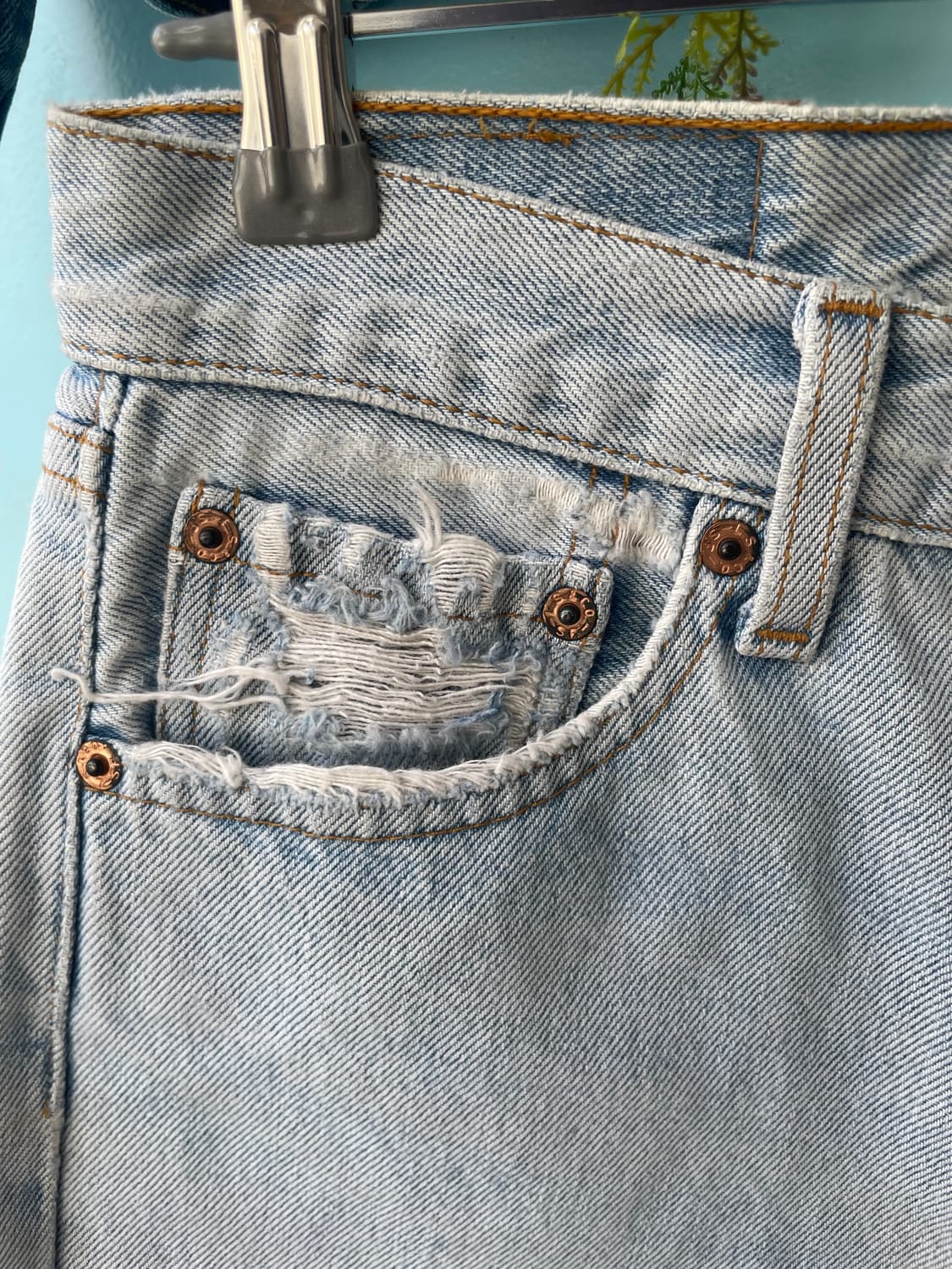 1990's Vintage Levi’s 501 Denim Shorts 상품이미지6