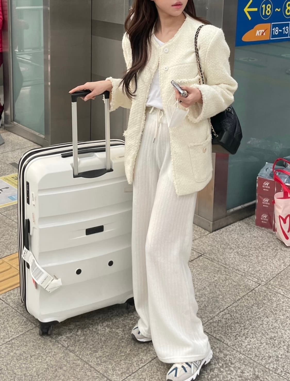 위드아웃썸머 페퍼 트위드 자켓 아이보리 상품이미지3