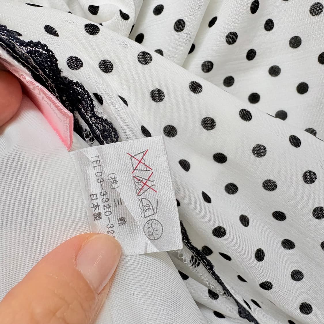 도트 캉캉 레이스 미니 스커트 Made in JAPAN 상품이미지6