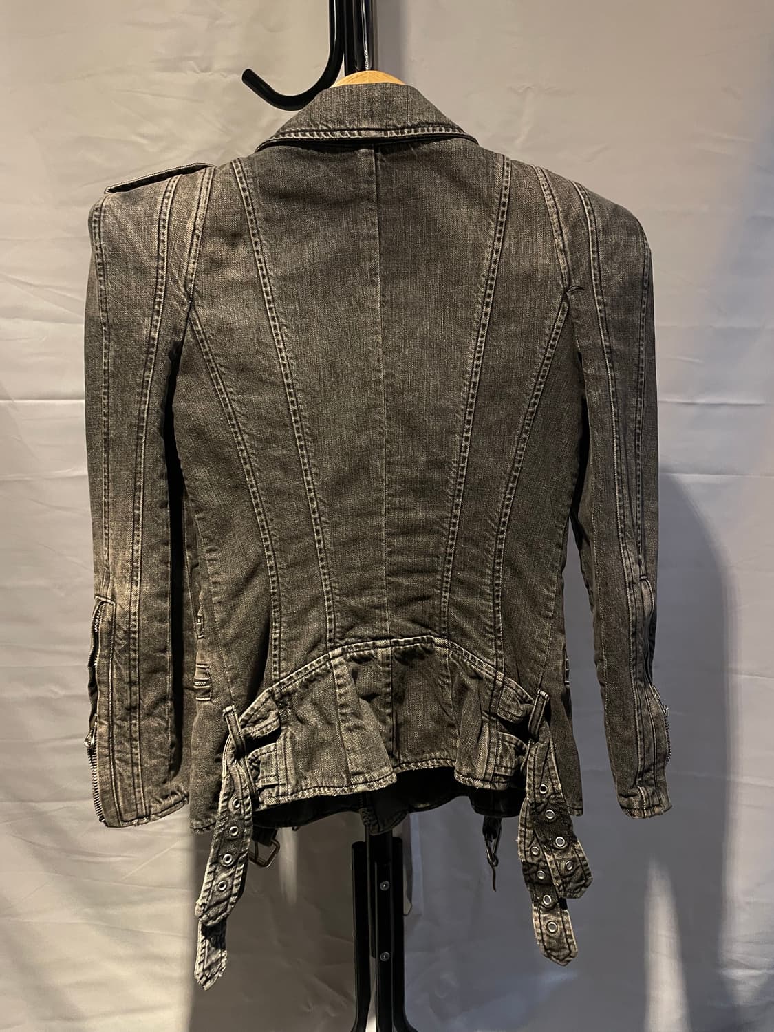 Balmain 2010ss 데카르넹 패디드 숄더 데님 자켓 상품이미지6