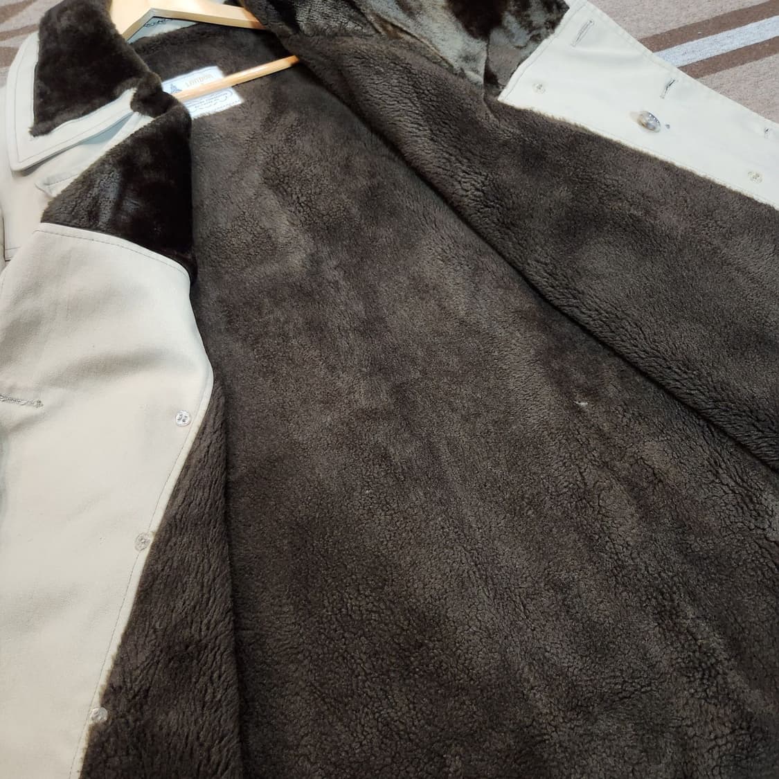 런던포그 90s 밀리터리 시어링 코트 L 상품이미지6