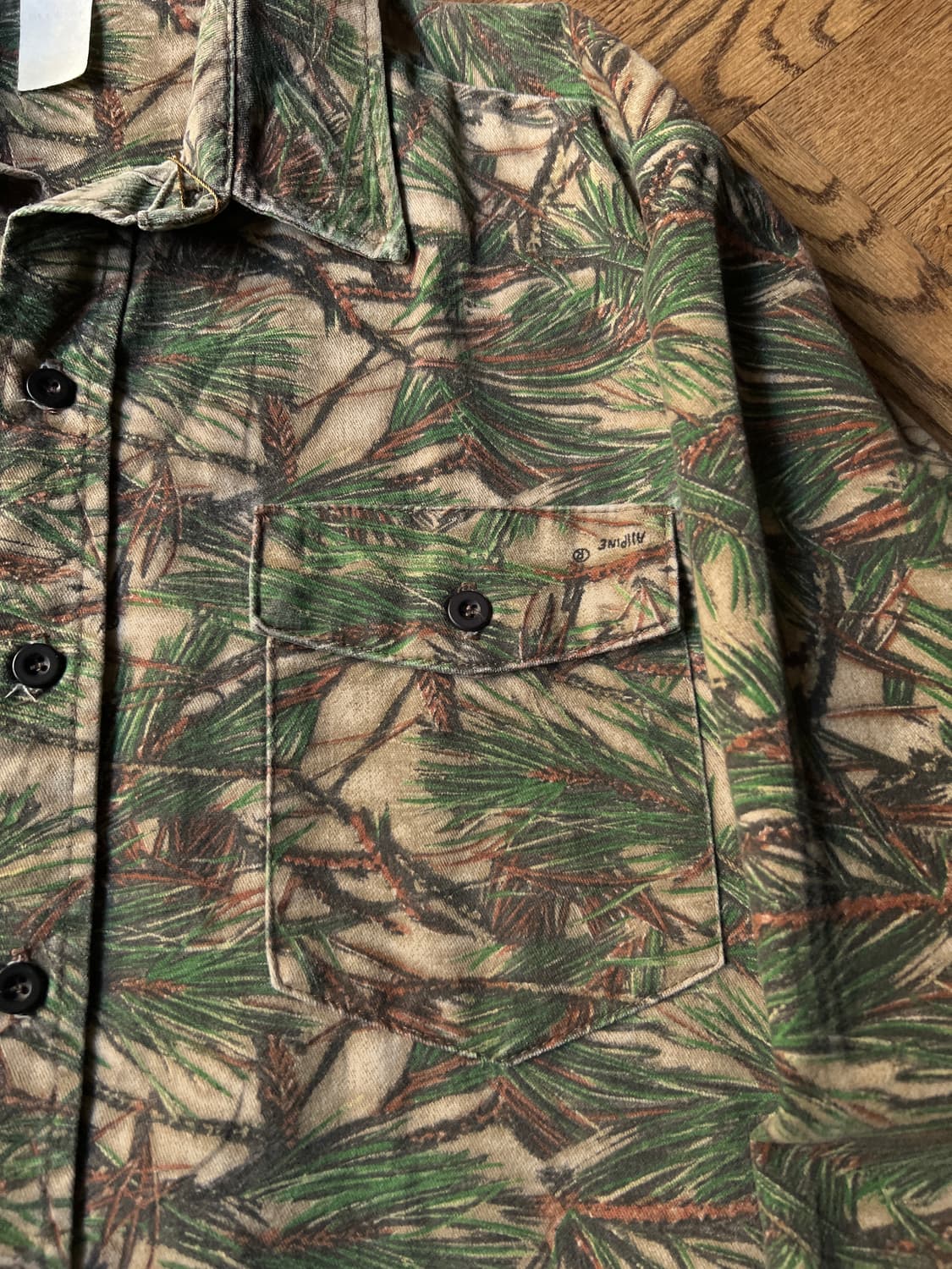 [L]90's USA 빈티지 알파인 패턴 헌팅 셔츠 상품이미지3