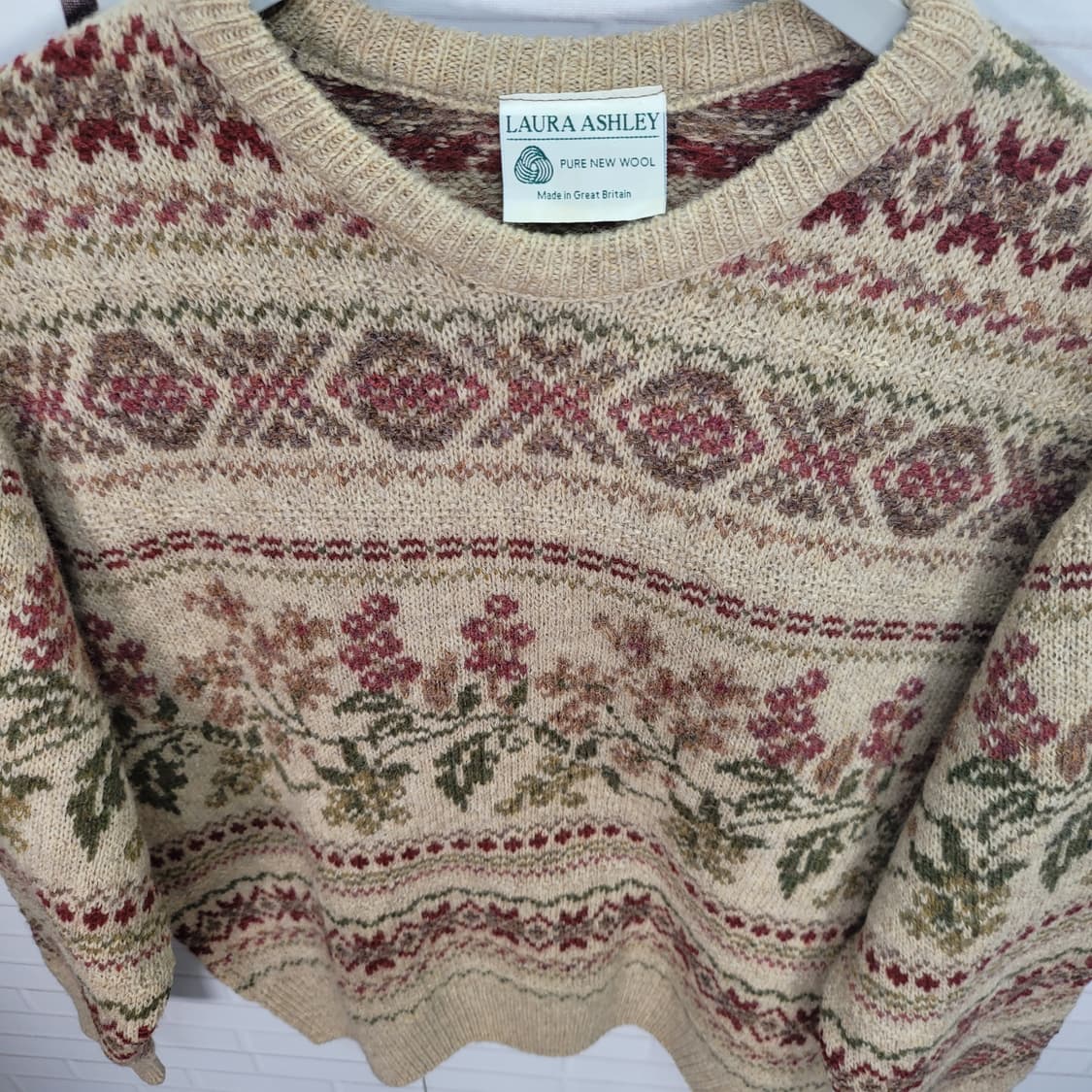 로라 애슐리 울100% 스웨터 Made in Great Britain M 상품이미지8